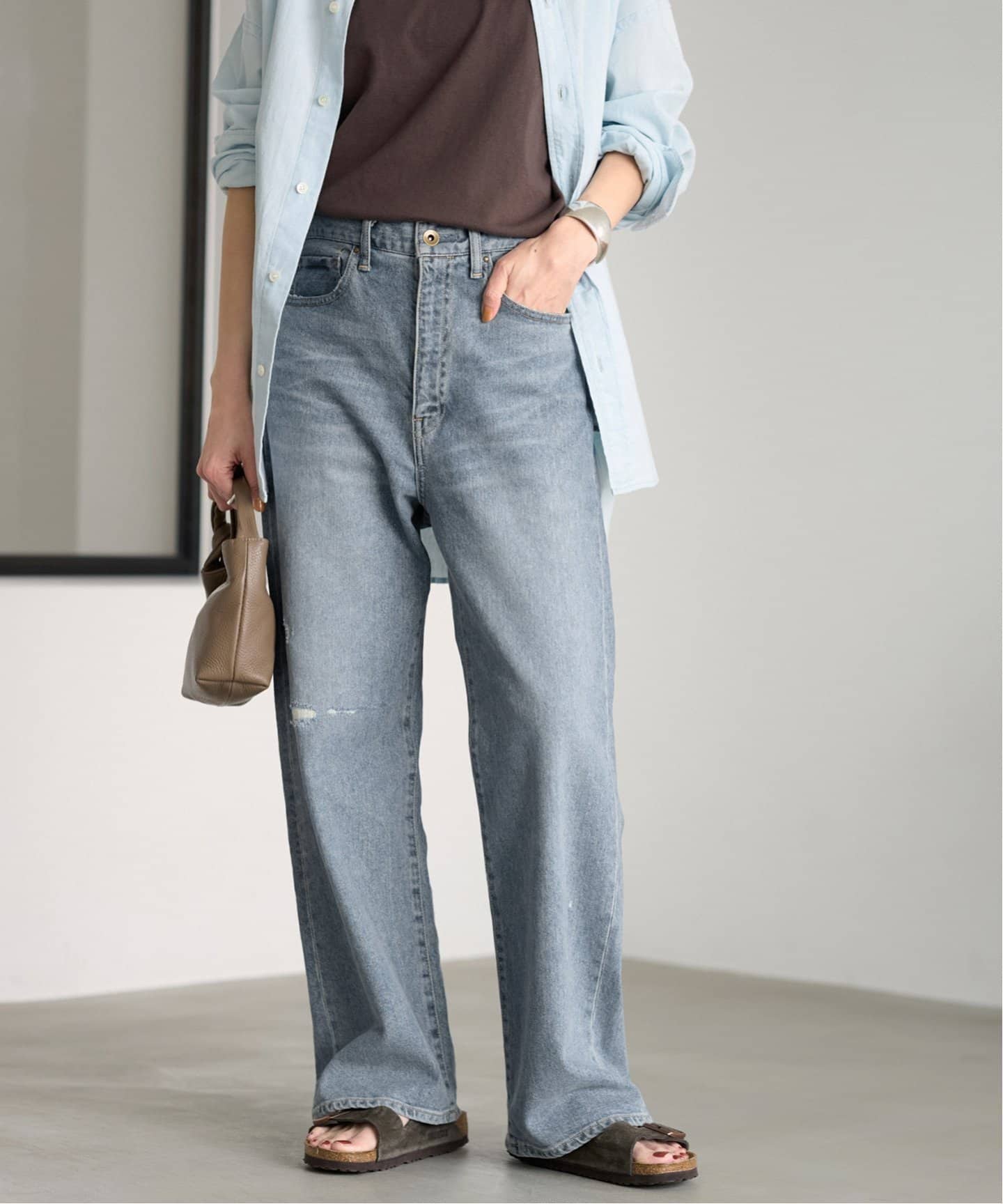 ≪ベストセラー≫デニムストレートパンツ2（デニムパンツ・ジーンズ