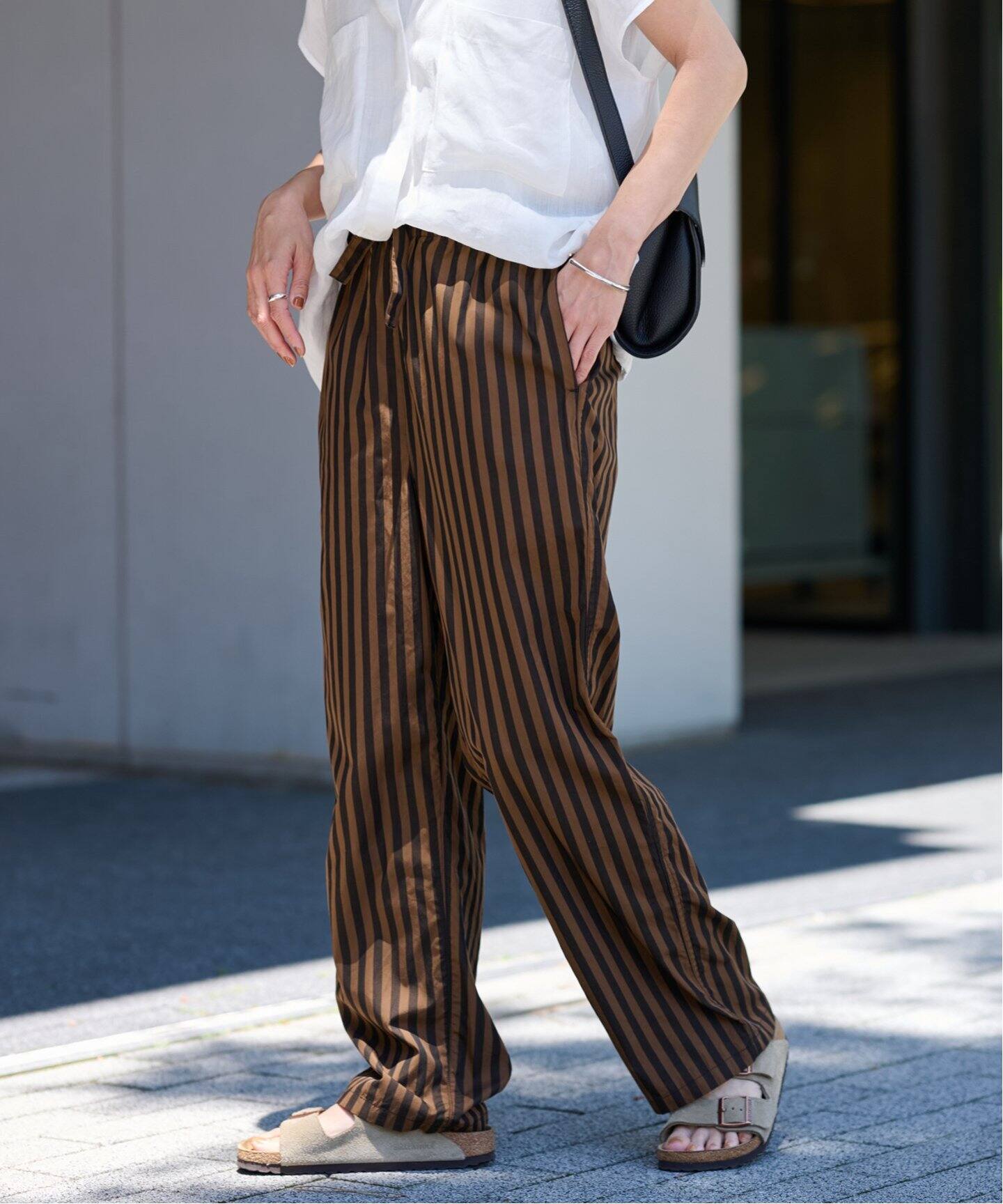 loomer/ルーマー 別注ボタニカルダイ ストライプパンツ（その他パンツ