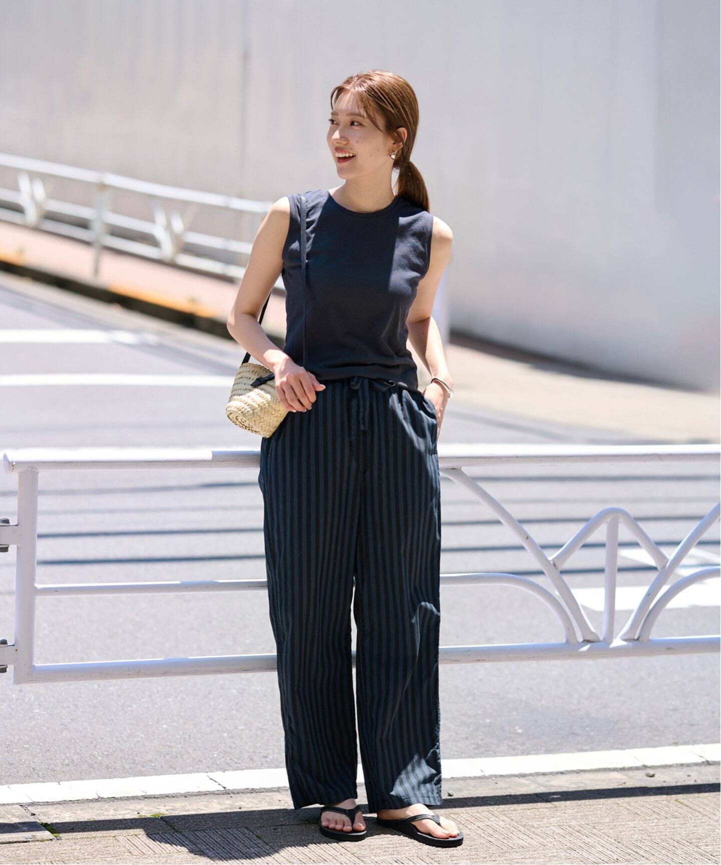 loomer/ルーマー 別注ボタニカルダイ ストライプパンツ（その他パンツ