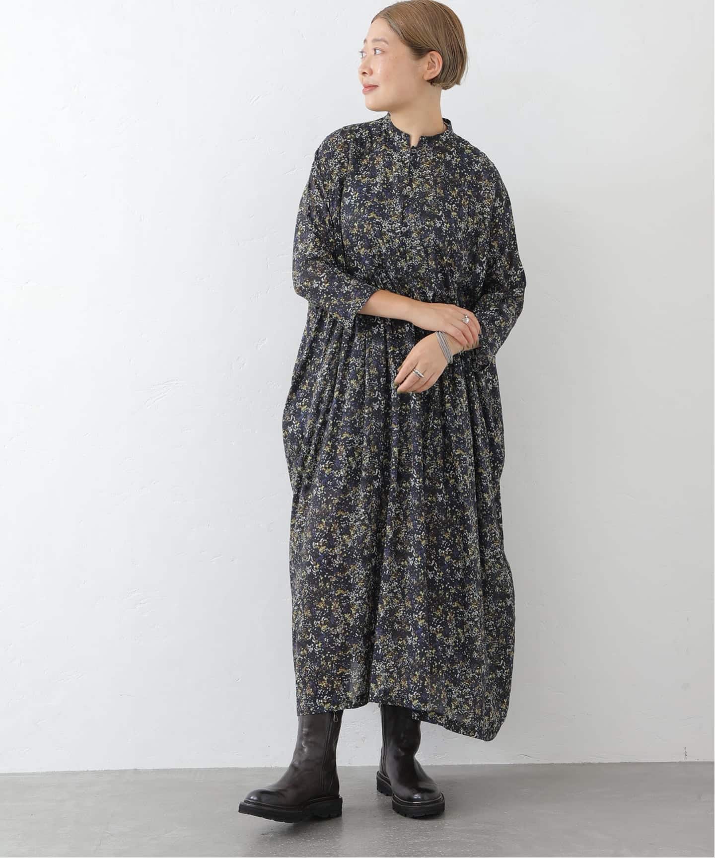 リバティフラワー ampleプルワンピース（ワンピース）｜journal