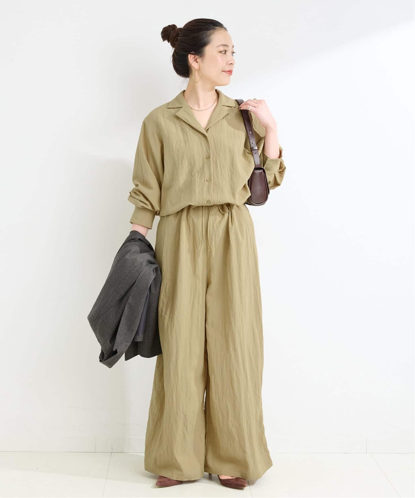 WEB限定】手洗い可 / ジャンプスーツLS（つなぎ／オールインワン