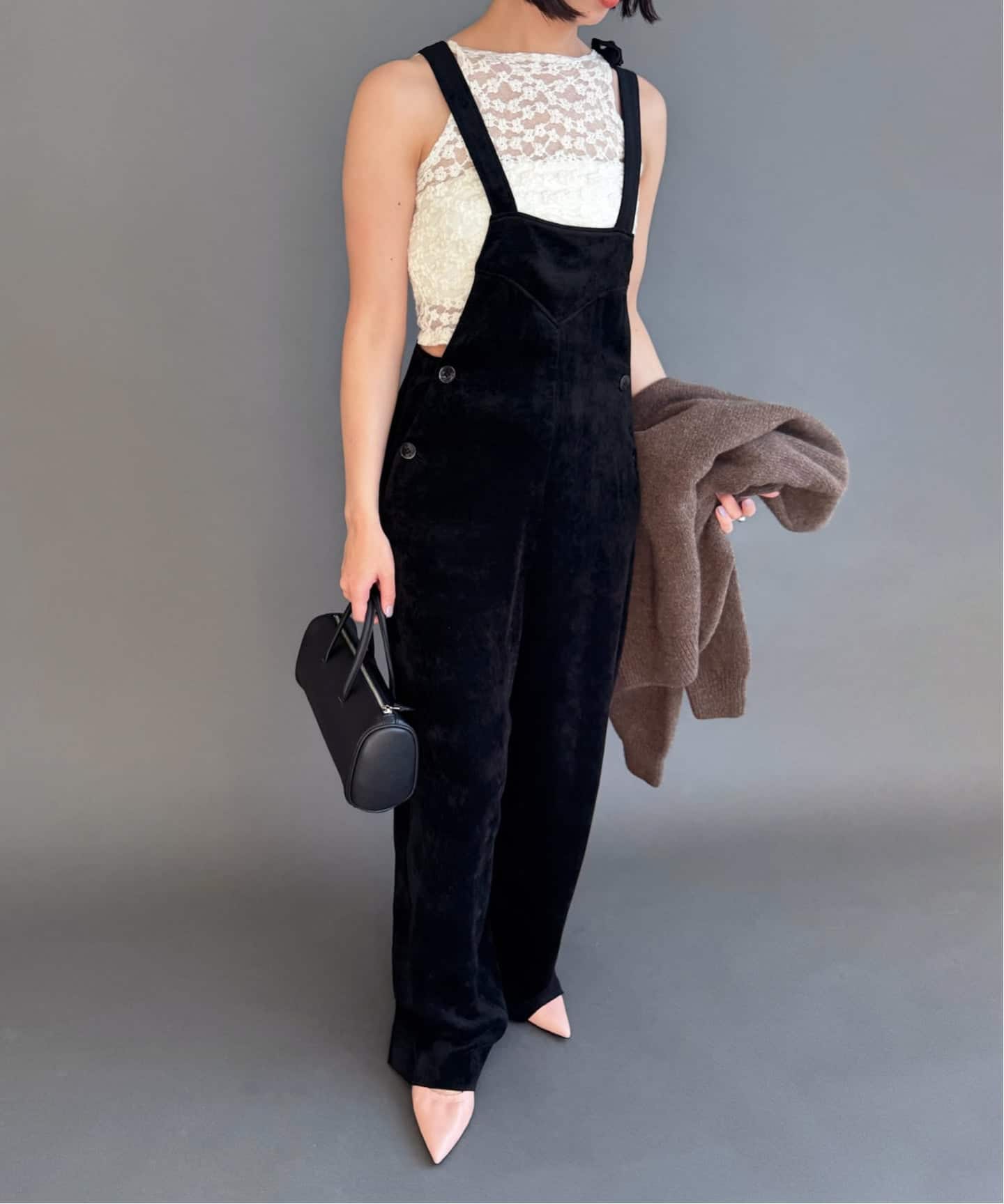 ベルベットオールインワン（サロペット／オーバーオール）｜EDIT.FOR
