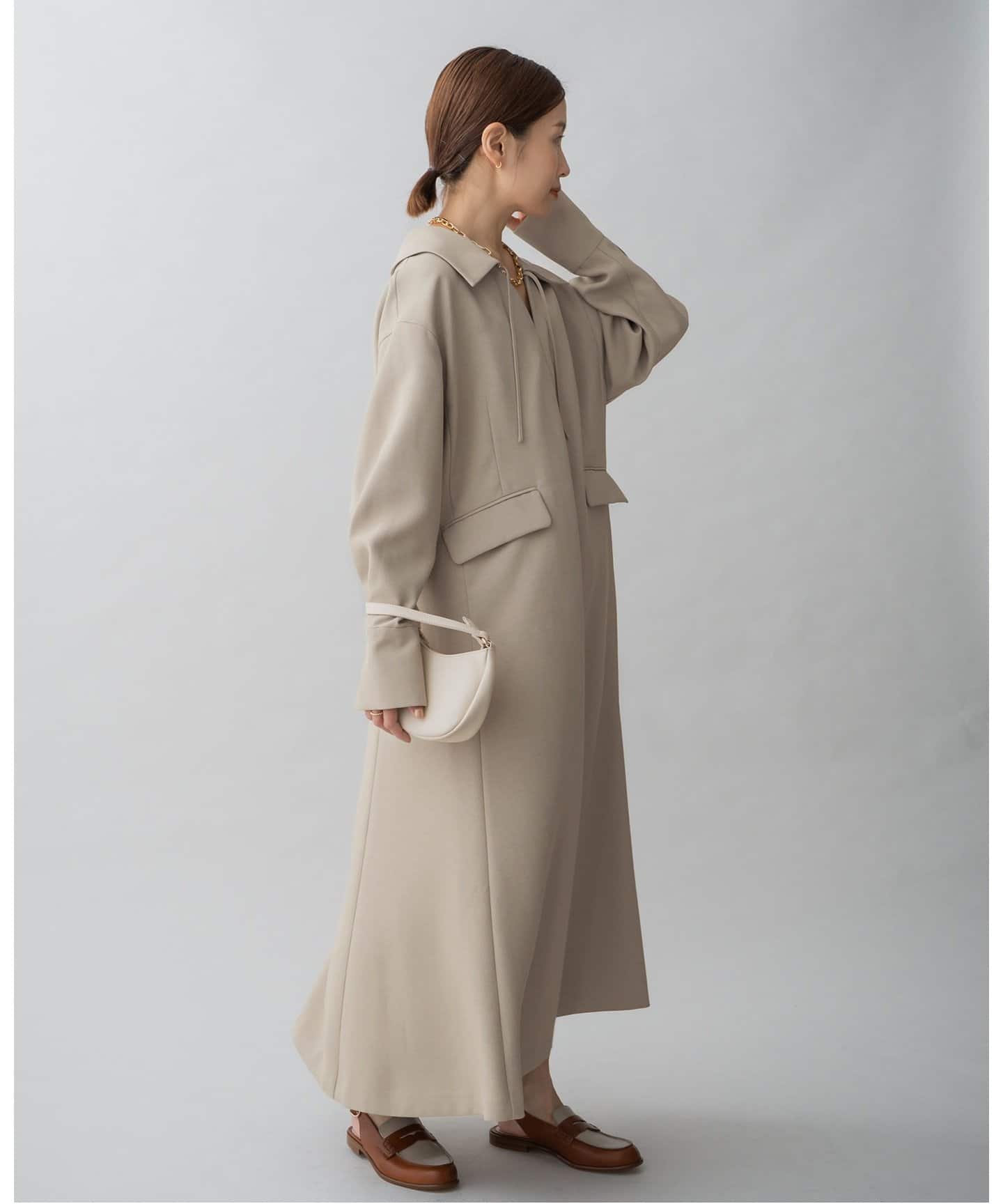 ＆NAVY スキッパーフレアワンピース（ワンピース）｜IENA（イエナ）の