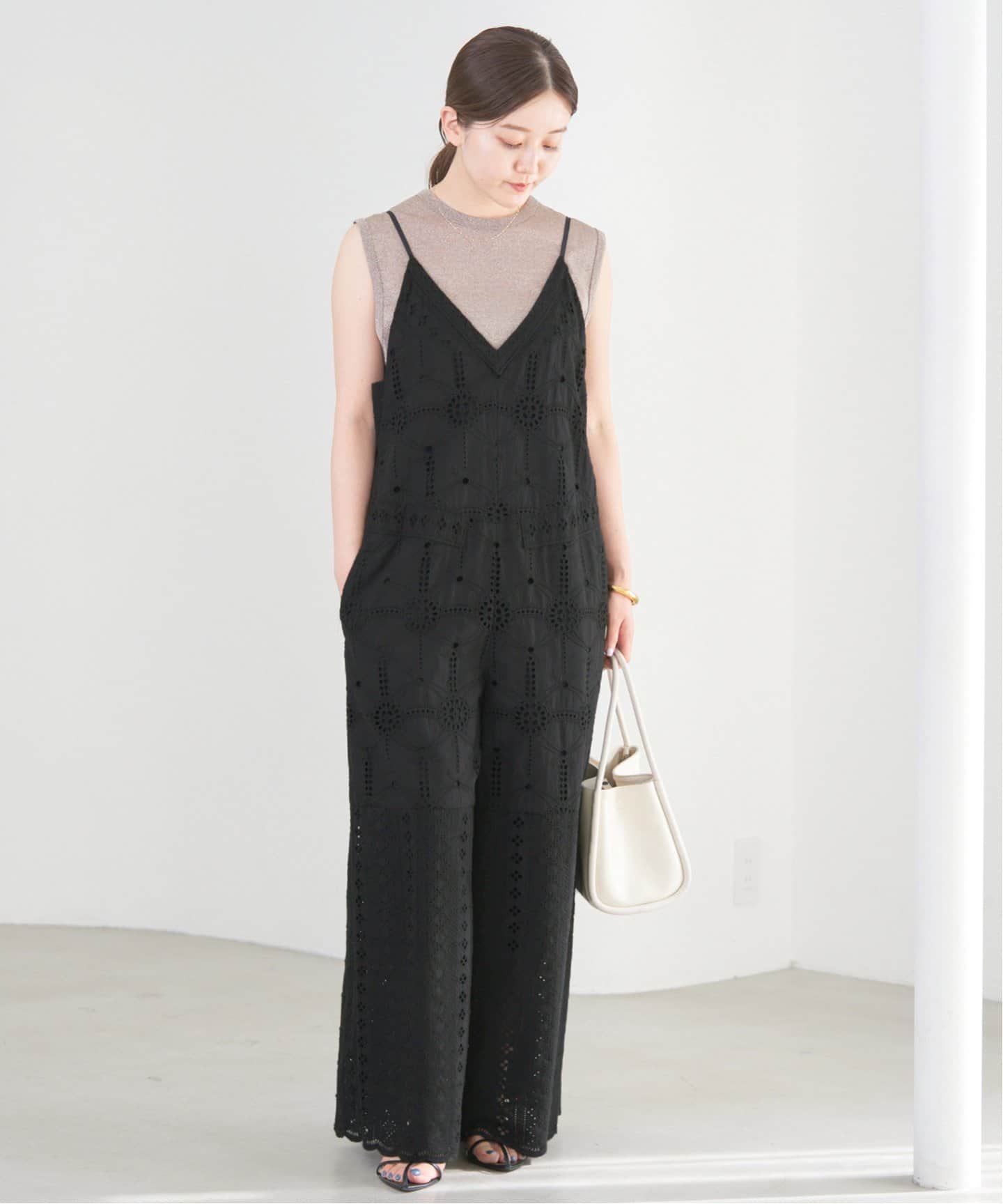 WEB限定/追加6》レースオールインワン（つなぎ／オールインワン