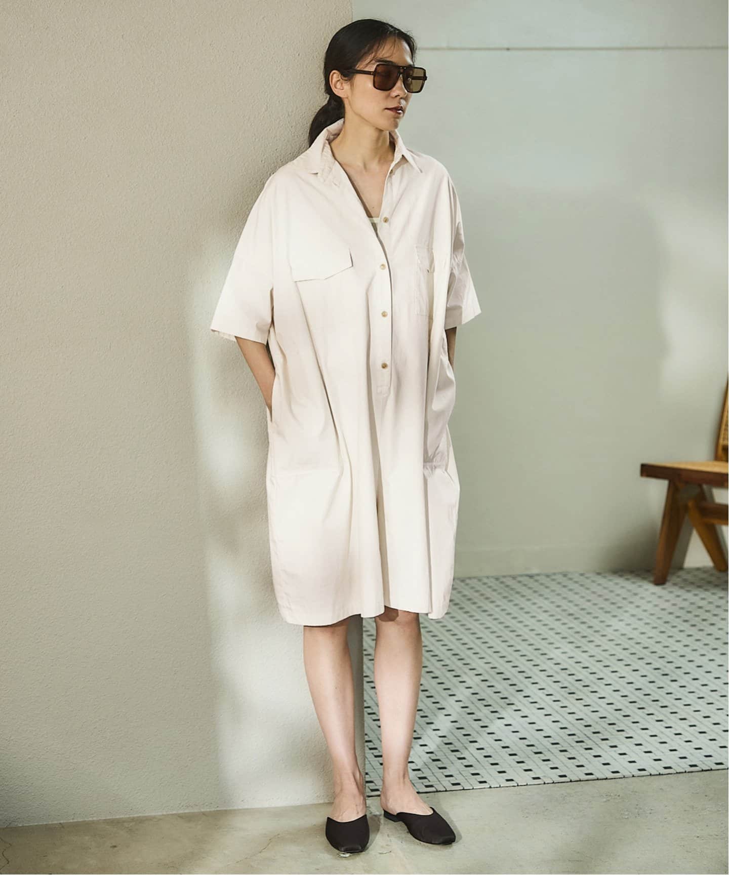 C.ブロードショートオールインワン（つなぎ／オールインワン）｜IENA