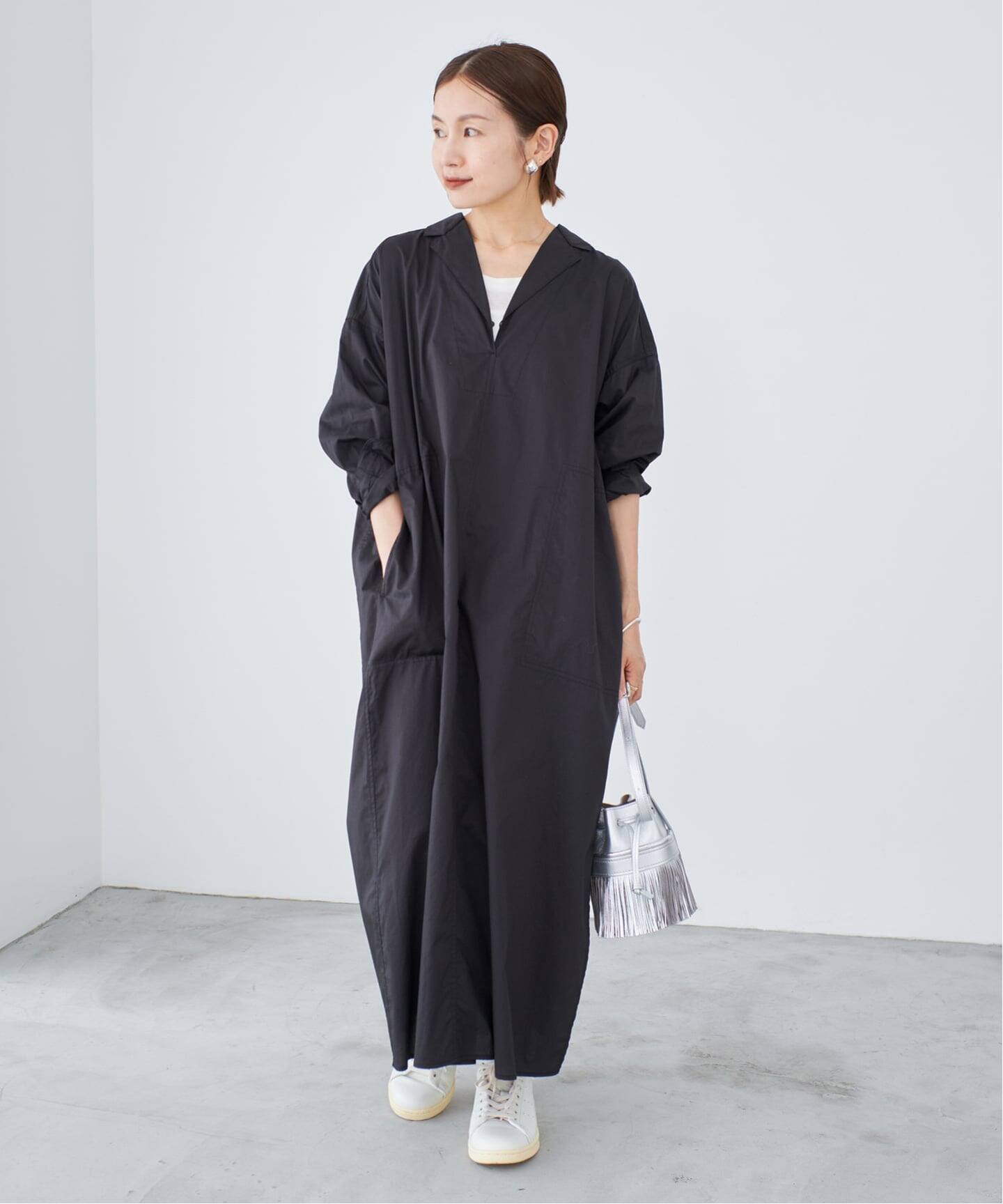 WEB限定/追加》ハイカウントツイルシャツワンピース（ワンピース