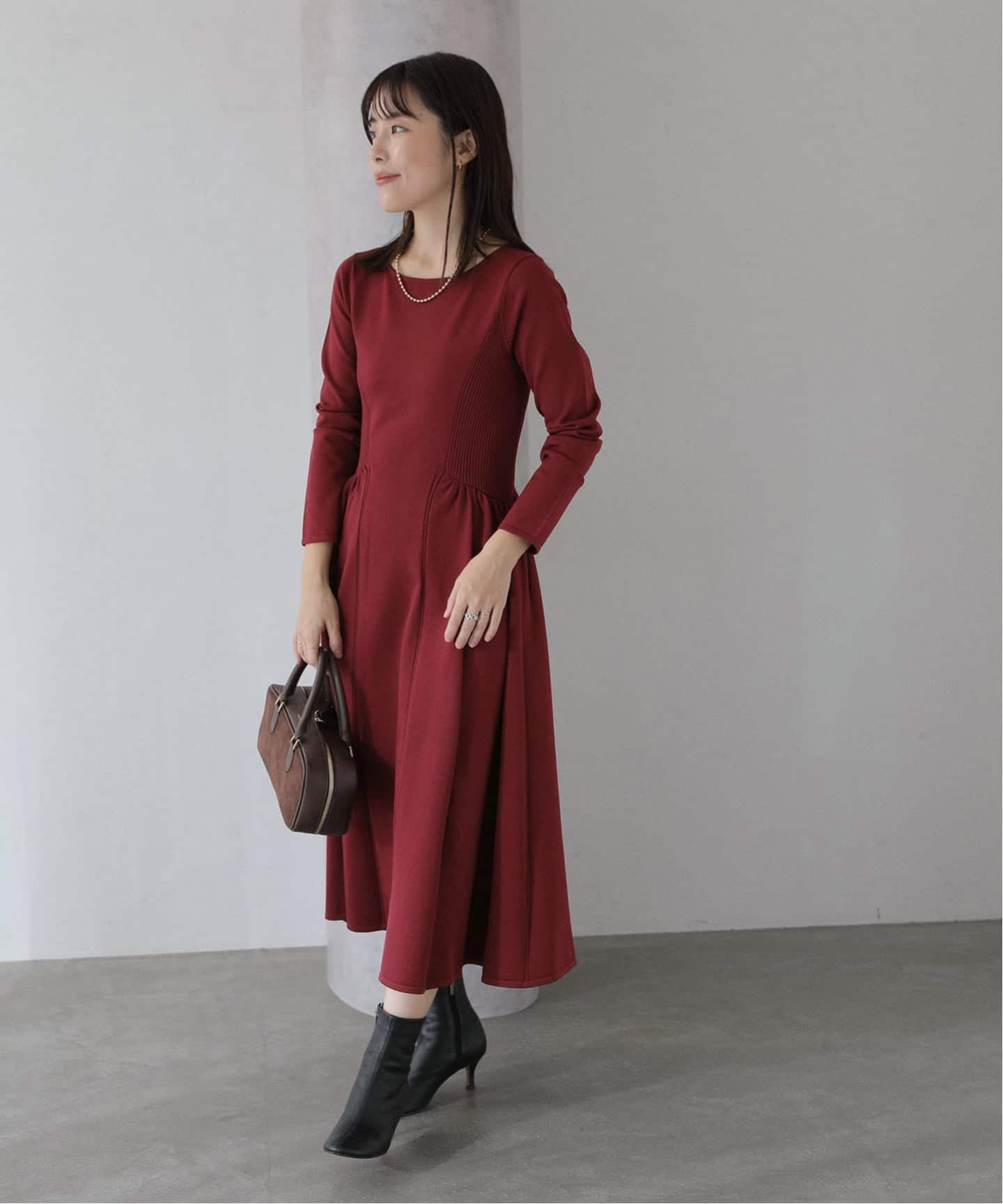フィットフレアニットワンピース（ワンピース）｜La Totalite（ラ