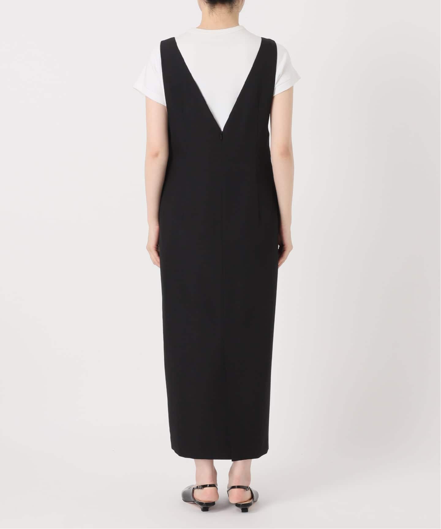 WEB限定追加》ストレートVネックワンピース（ワンピース）｜NOBLE