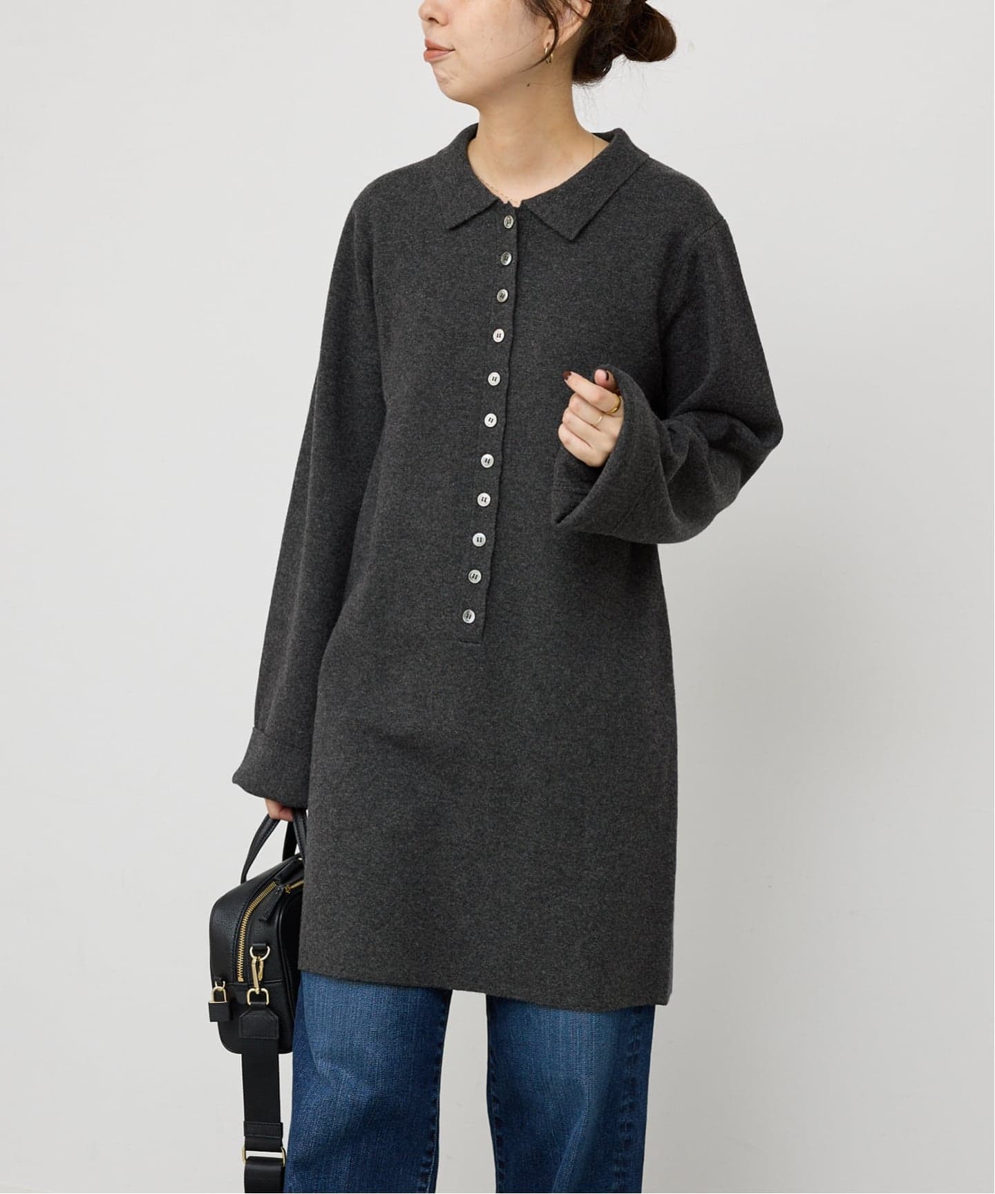 ポロシャツチュニックニットワンピ（ワンピース）｜Spick and Span