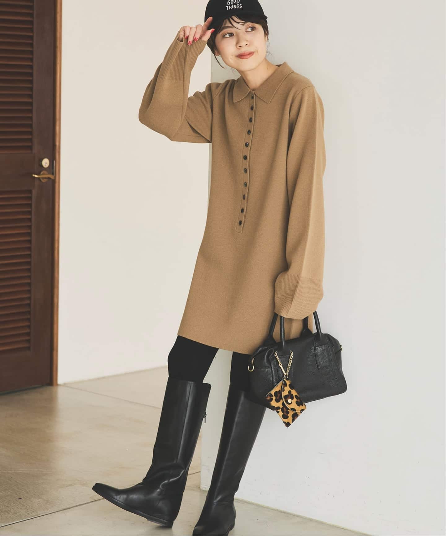 ポロシャツチュニックニットワンピ（ワンピース）｜Spick and Span