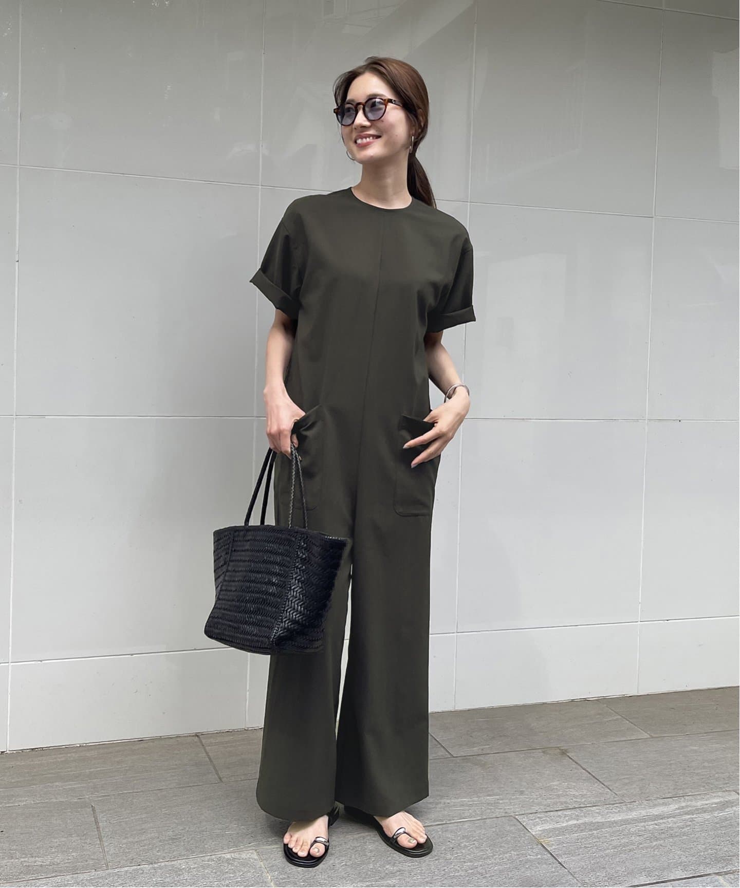 ≪WEB限定追加≫撥水強撚PEオールインワン（つなぎ／オールインワン