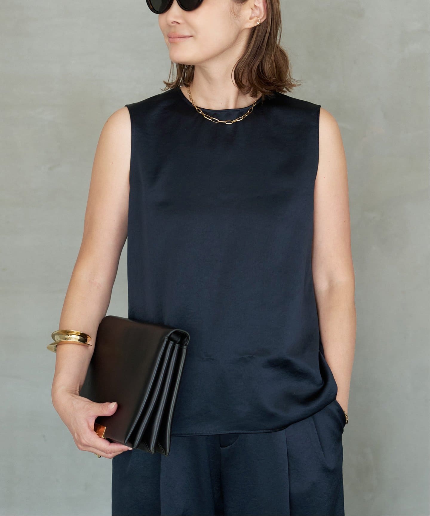 Minimal Satin ブラウス（シャツ／ブラウス）｜Deuxieme Classe