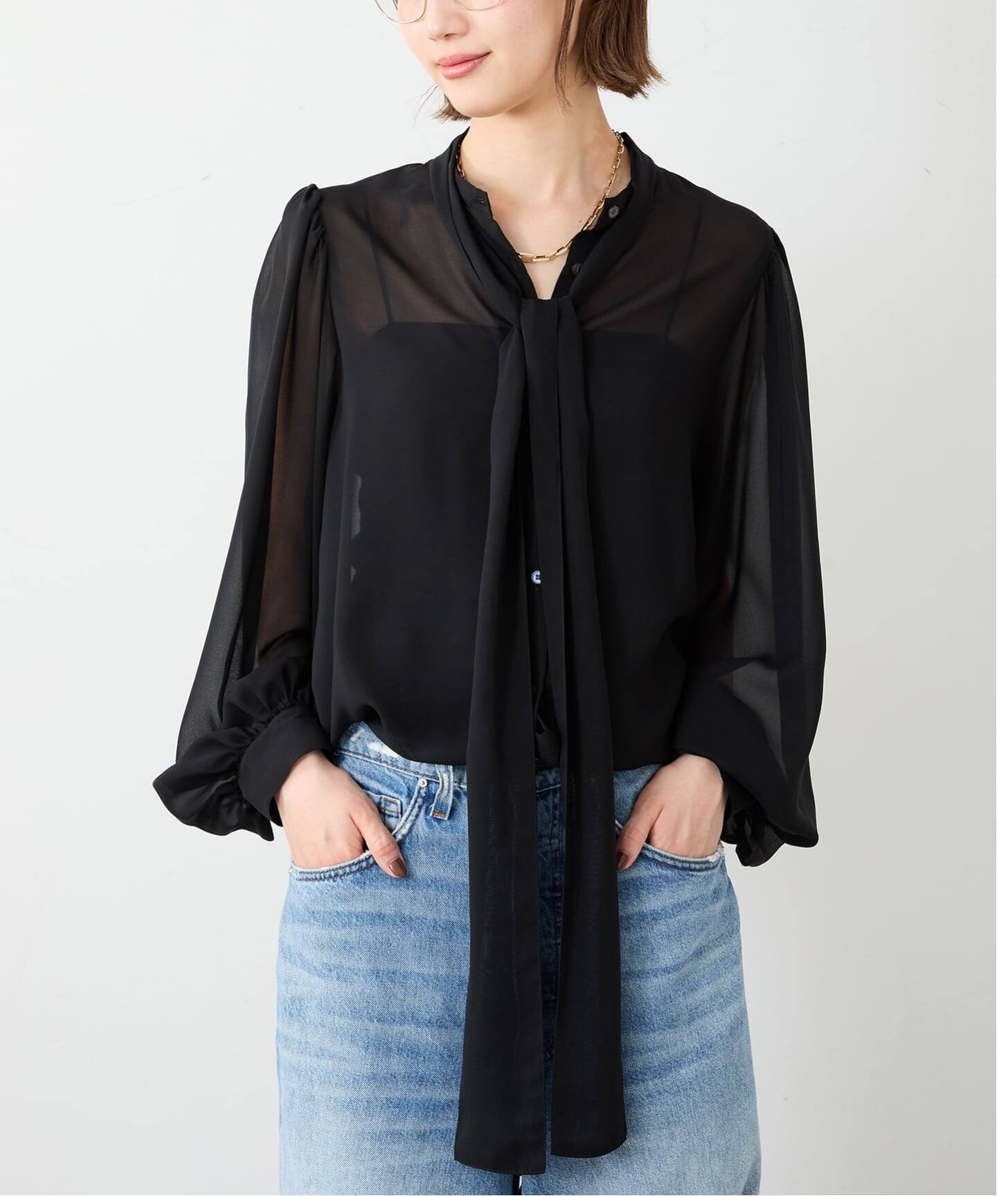 Sheer Bow ブラウス（シャツ／ブラウス）｜Deuxieme Classe