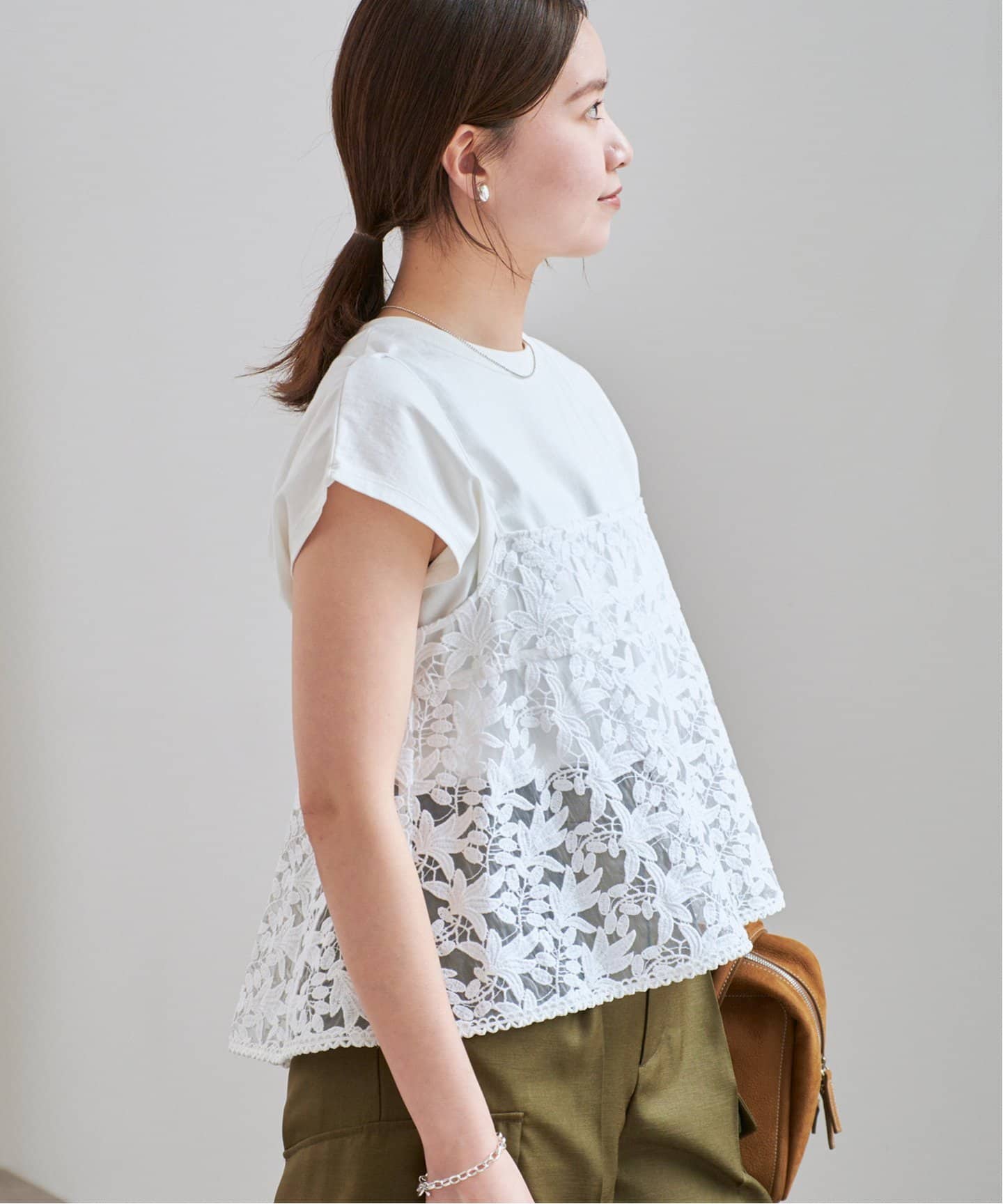 WEB限定/追加》レースショートキャミソール（キャミソール）｜IENA