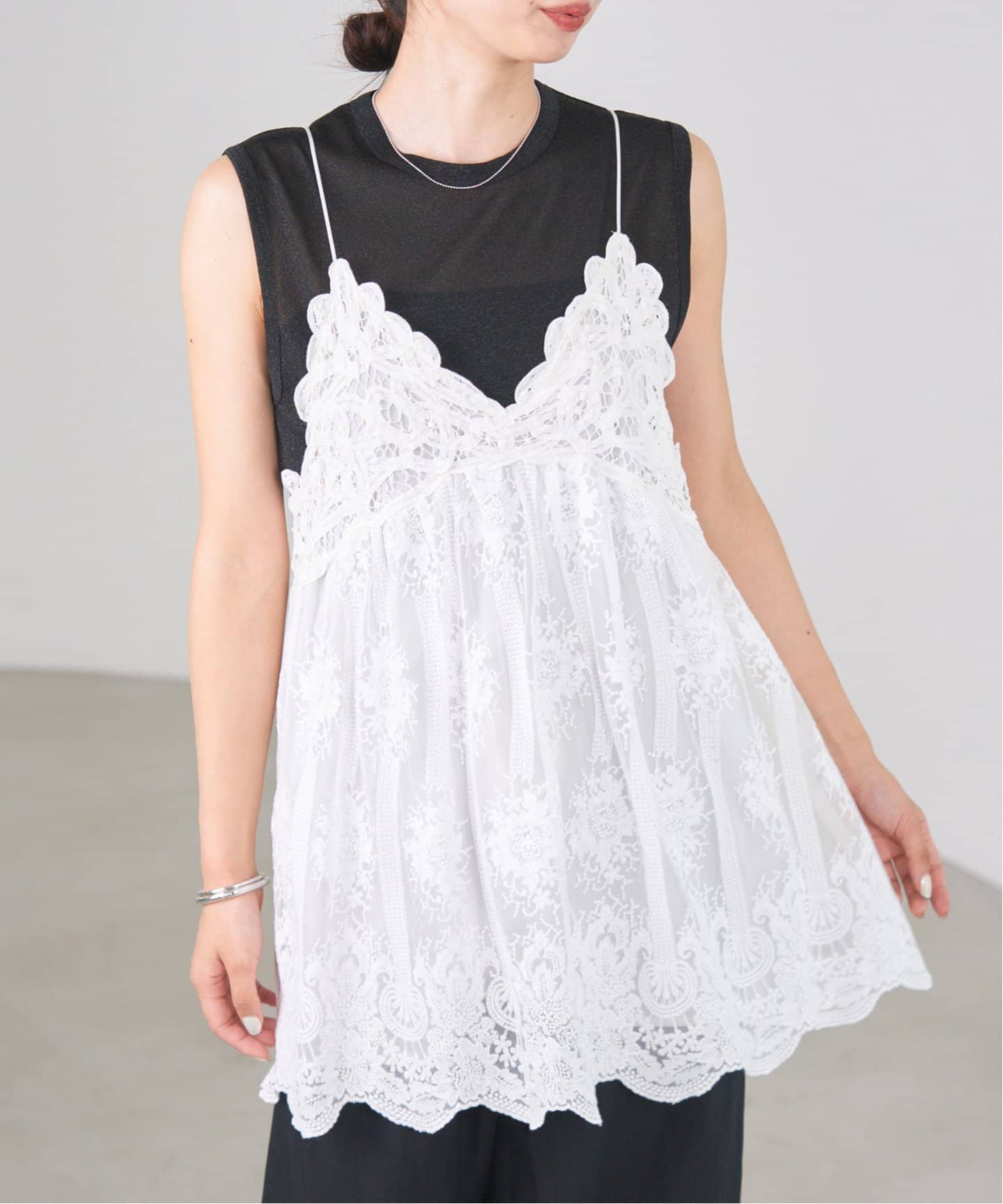 アンティークチュールバテンキャミ（シャツ／ブラウス）｜IENA（イエナ