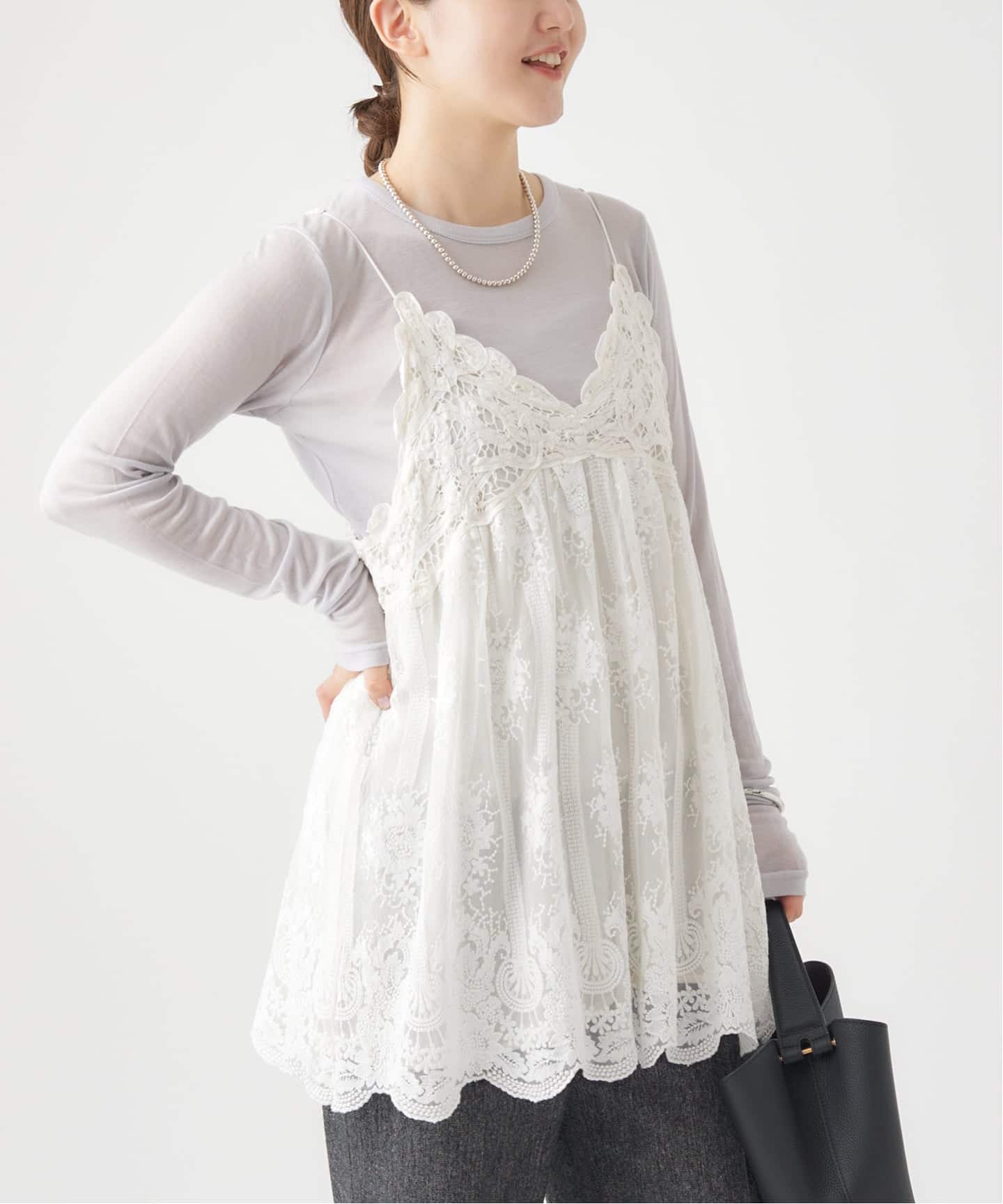 追加》アンティークチュールバテンキャミ（シャツ／ブラウス）｜IENA