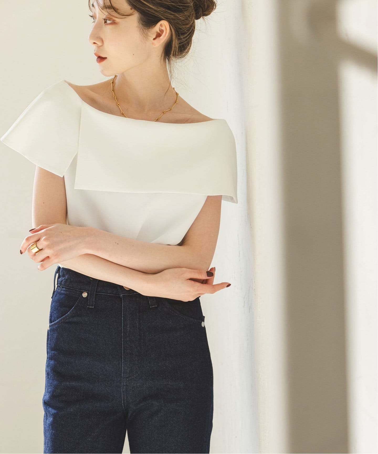 追加6》【洗える】ケープブラウス（シャツ／ブラウス）｜NOBLE