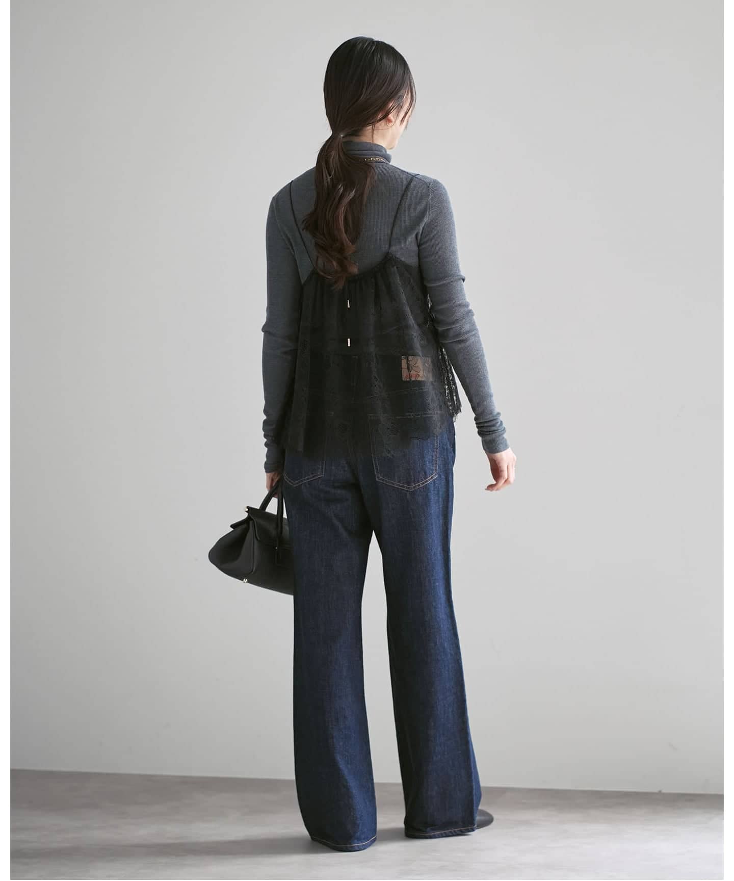 追加》ラッセルレースギャザーキャミ（キャミソール）｜NOBLE