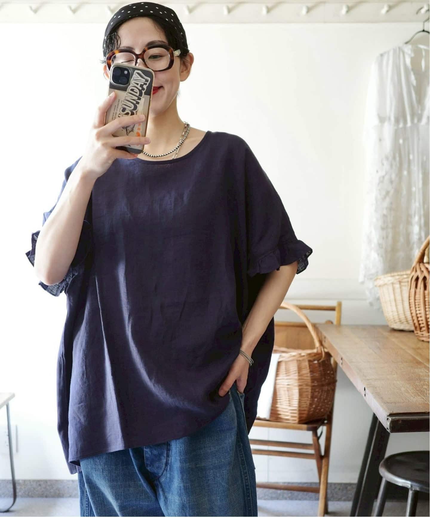 フレンチリネンフリルTOP（シャツ／ブラウス）｜journal standard luxe