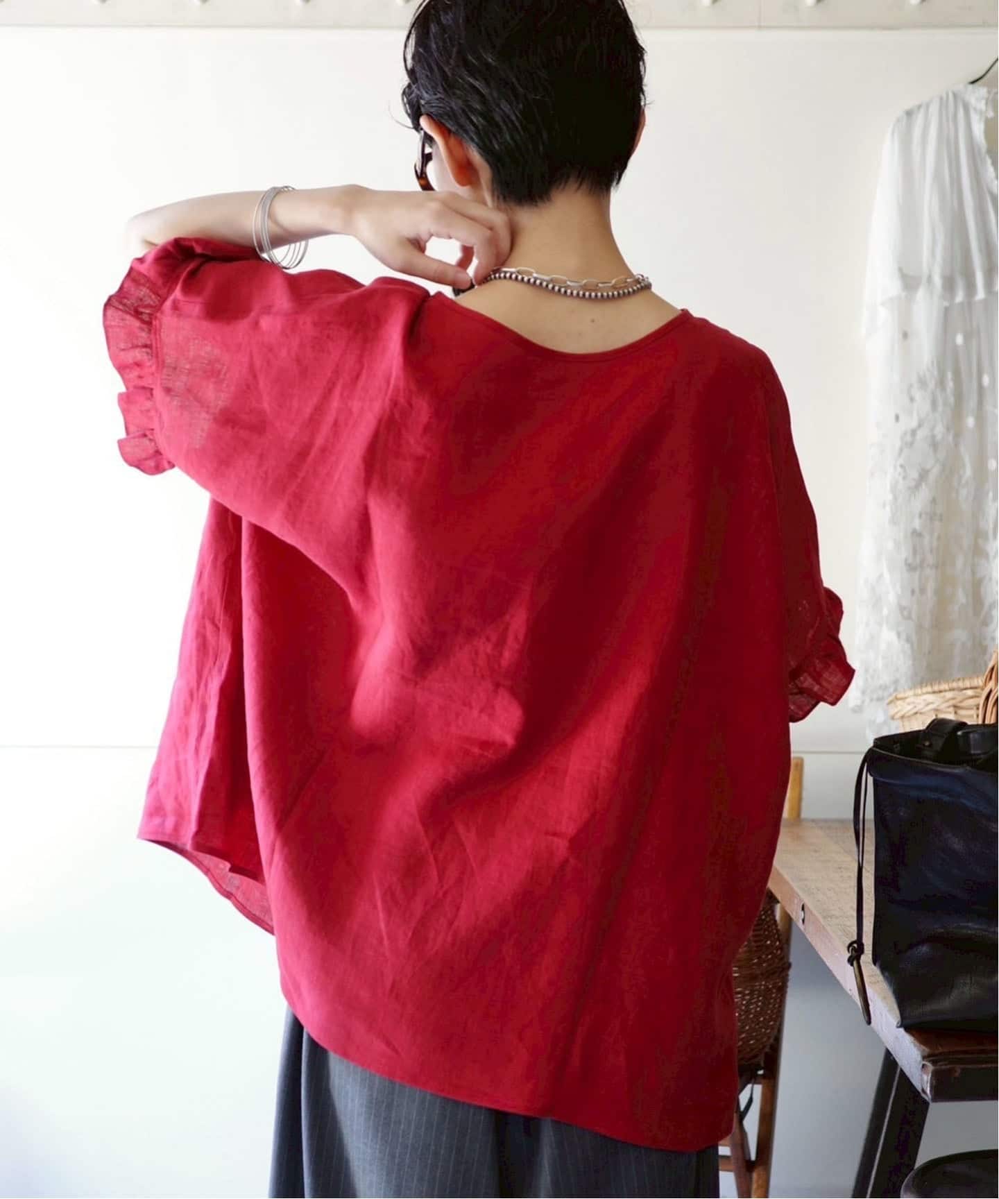 フレンチリネンフリルTOP（シャツ／ブラウス）｜journal standard luxe