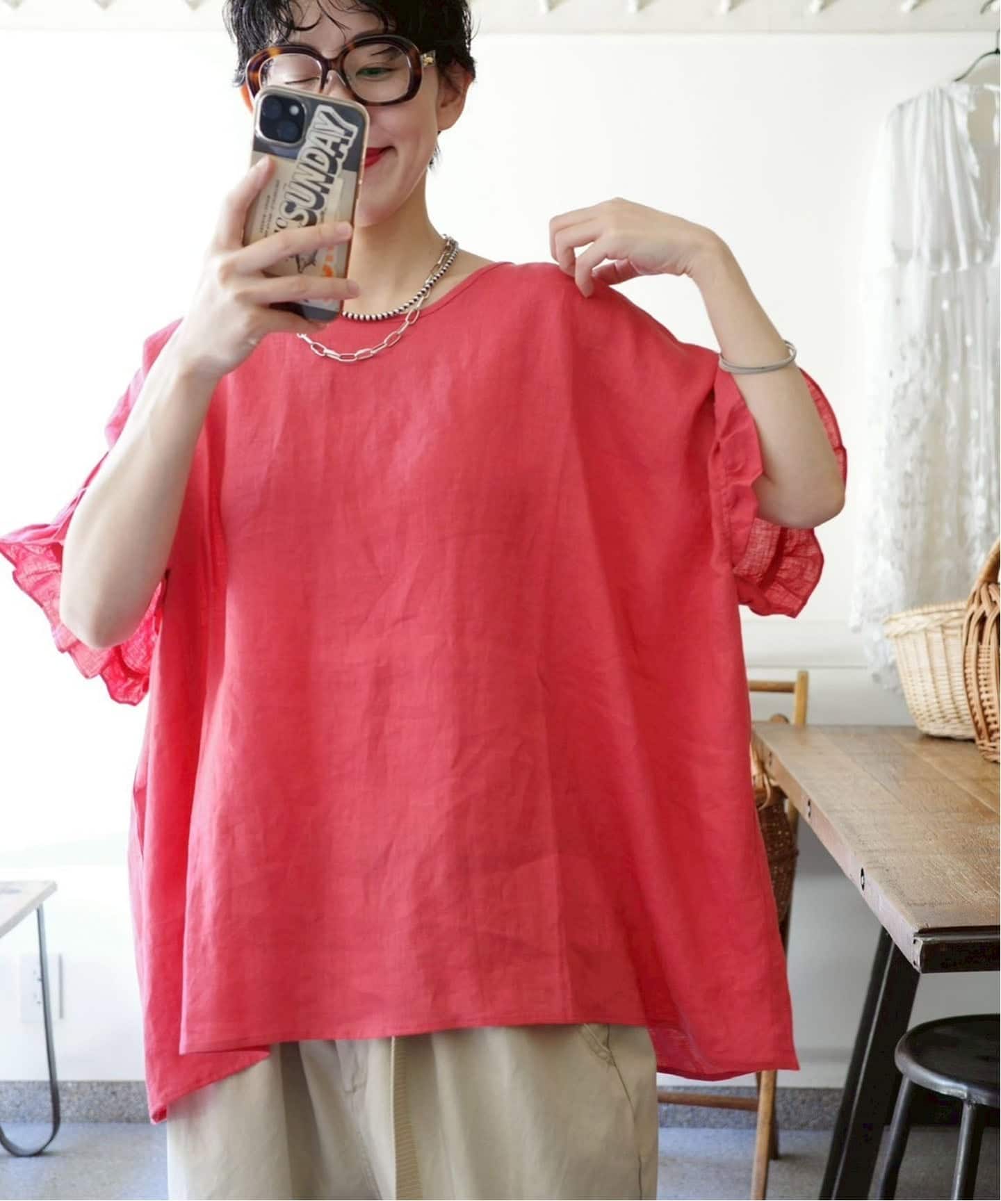 フレンチリネンフリルTOP（シャツ／ブラウス）｜journal standard luxe