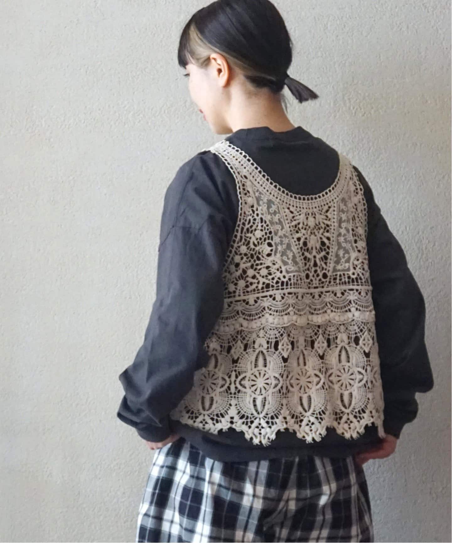 追加2》レースMIXノースリーブブラウス（シャツ／ブラウス）｜journal