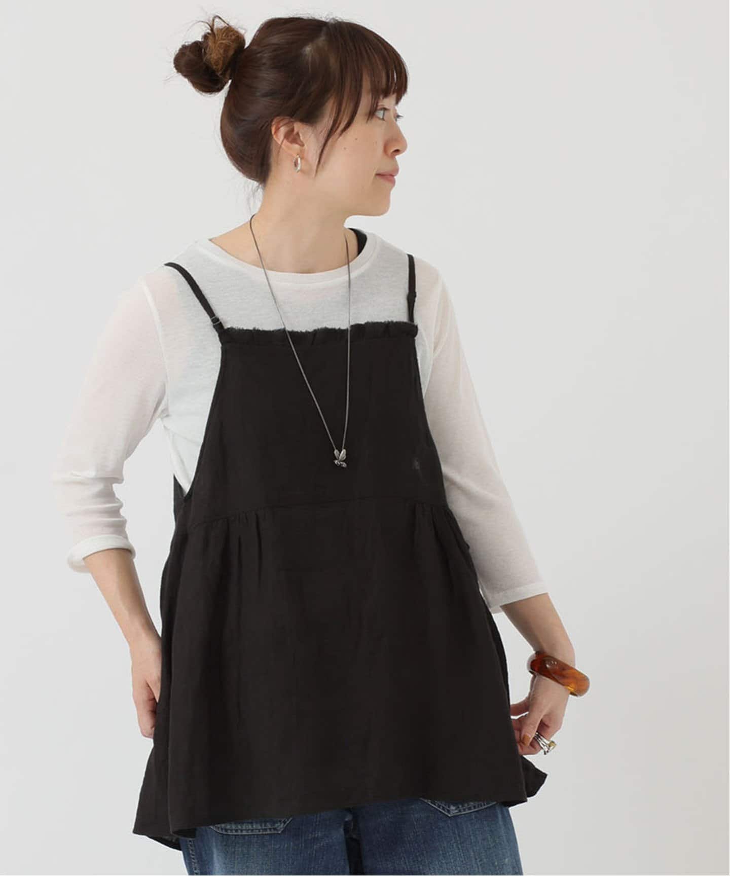 追加》60リネン キャミブラウス（シャツ／ブラウス）｜journal