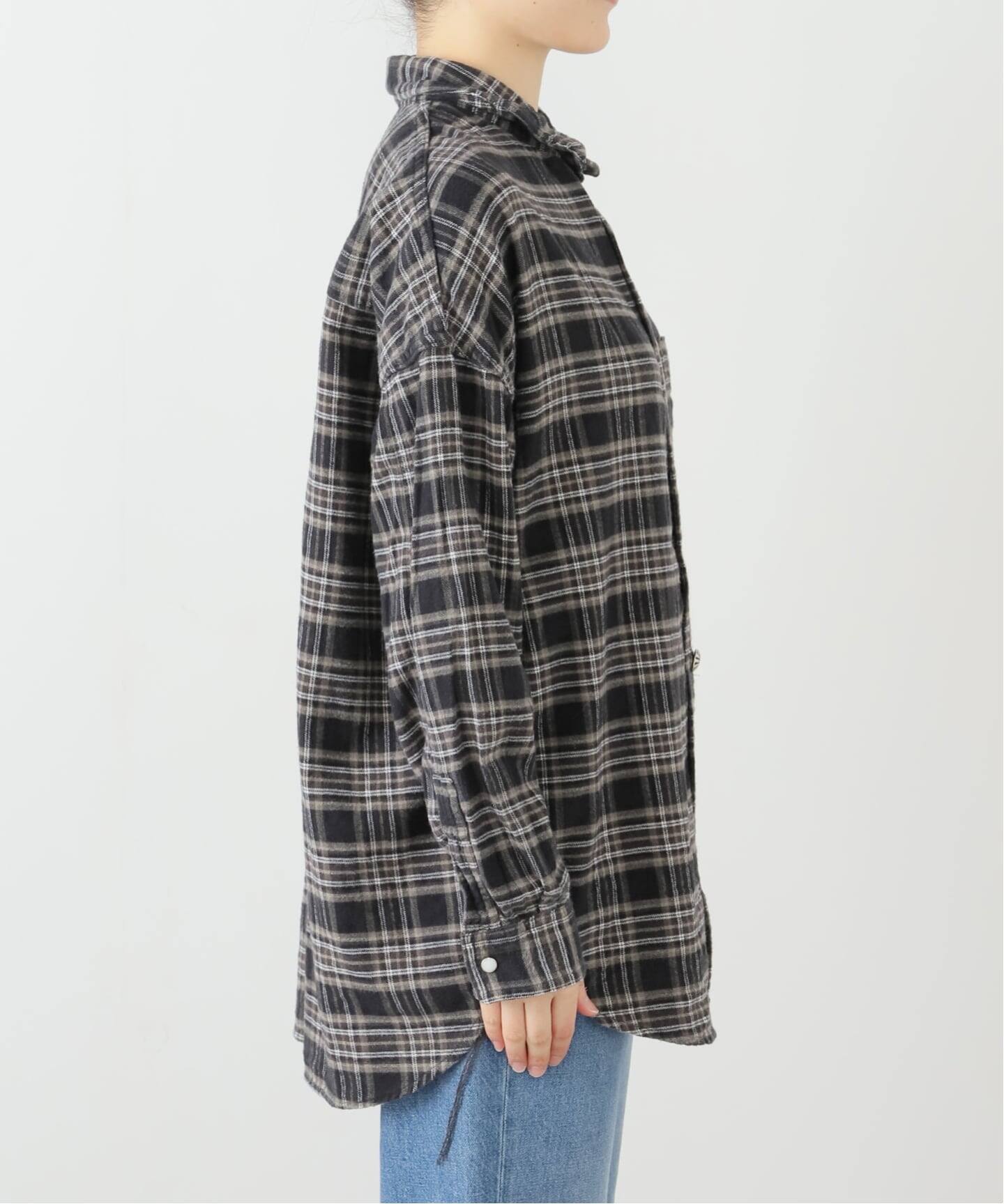 REMI RELIEF/レミ レリーフ】 CHECK SHIRT（シャツ／ブラウス）｜L