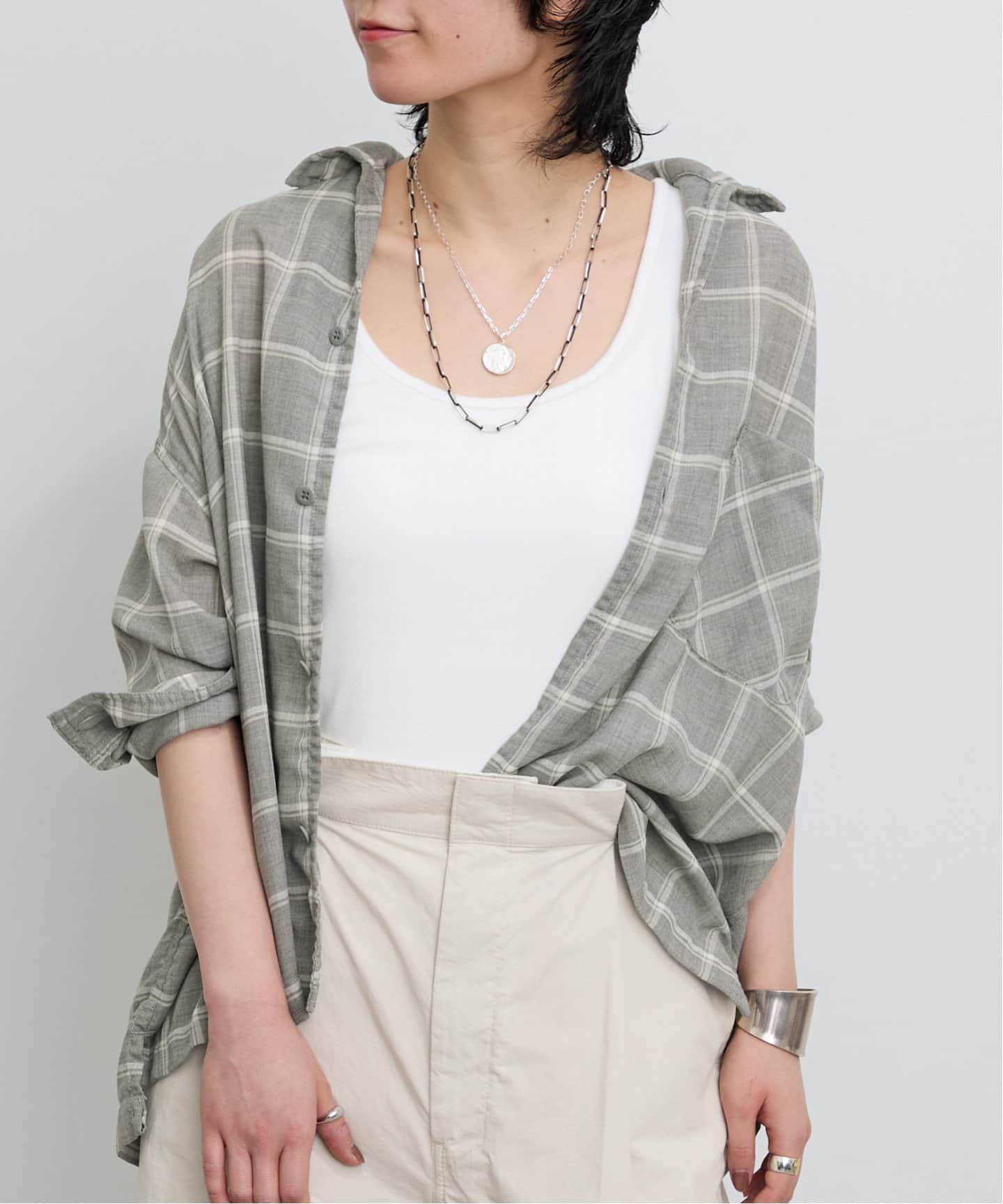 REMI RELIEF/レミ レリーフ】 VIYELLA CHECK 2WAY SHIRT（シャツ