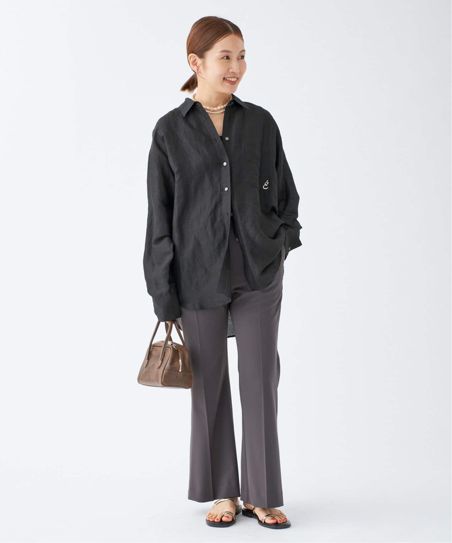 ラミーリヨセルロングシャツ（シャツ／ブラウス）｜IENA（イエナ）の