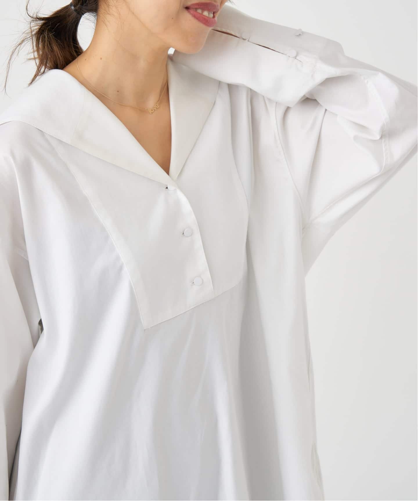 セイラーカラードレスシャツ（シャツ／ブラウス）｜IENA（イエナ）の