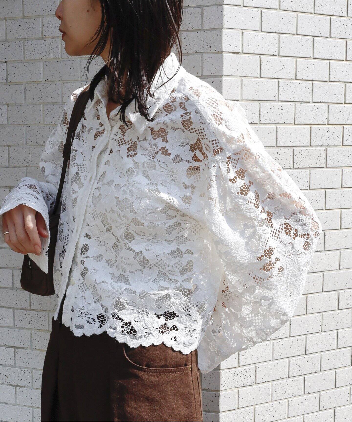 SP》 レースショートシャツ（シャツ／ブラウス）｜JOURNAL STANDARD L