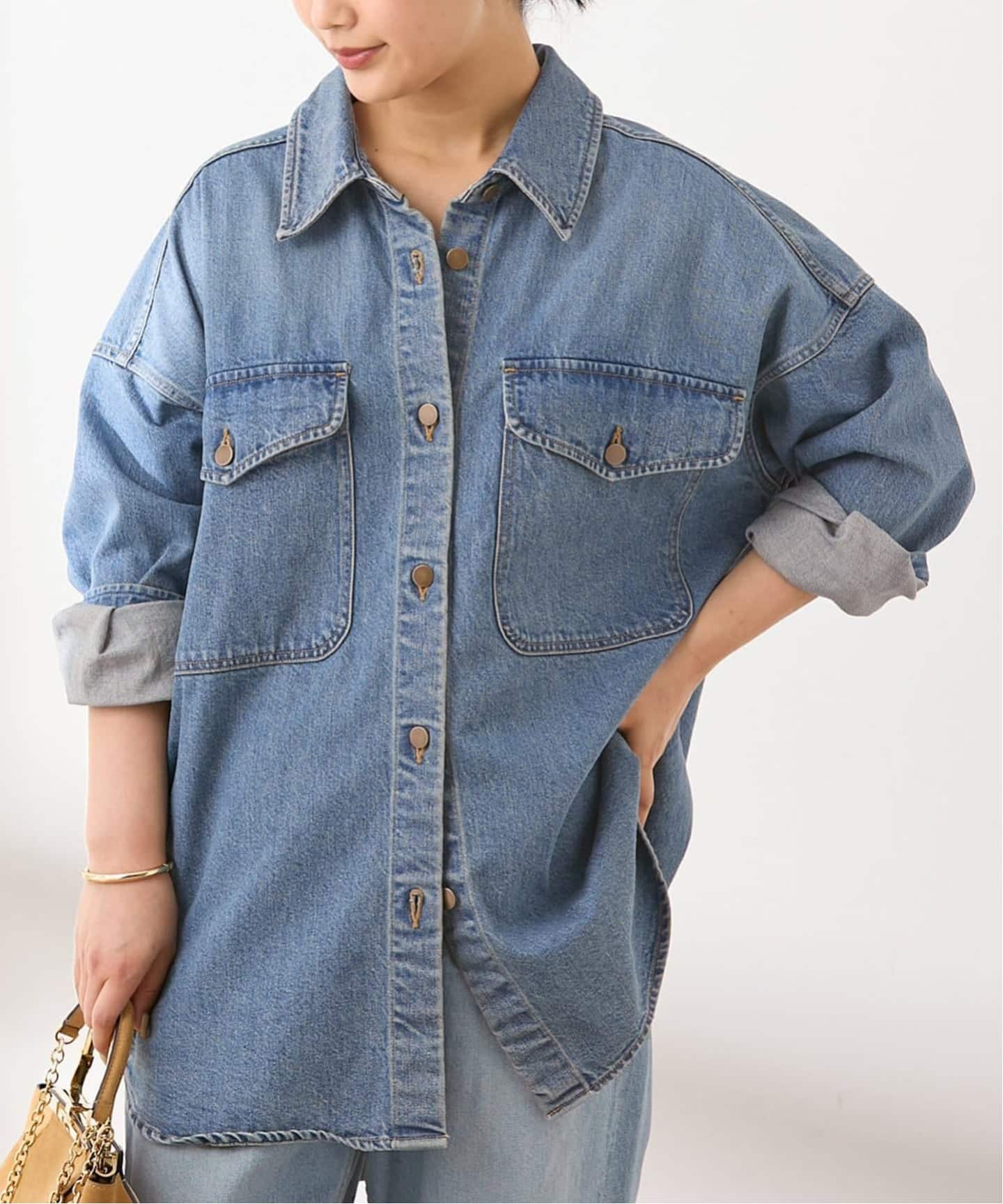 オーバーサイズデニムシャツ（シャツ／ブラウス）｜JOURNAL STANDARD L