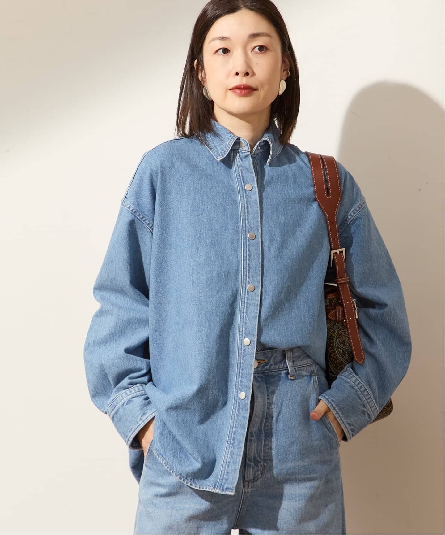 ウォッシュドデニムシャツ（シャツ／ブラウス）｜JOURNAL STANDARD L