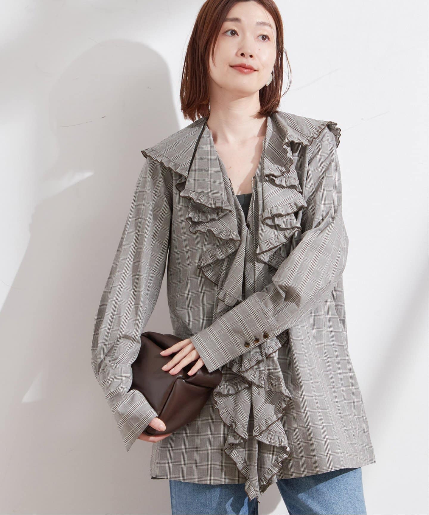 Uhr/ウーア】Ruffle Frill Shirt：シャツ（シャツ／ブラウス