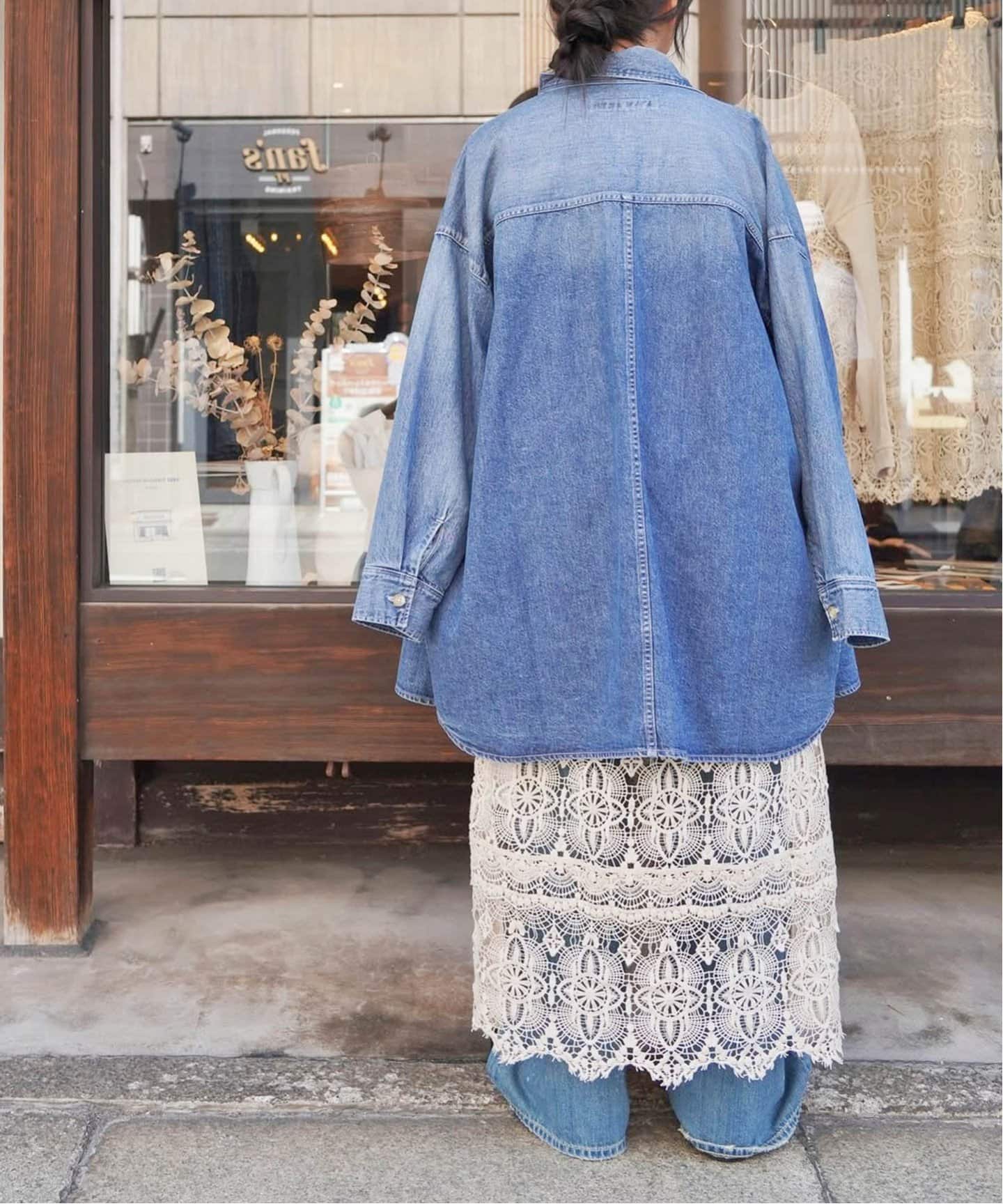 追加2》レースMIXスカート（ロング・マキシ丈スカート）｜journal