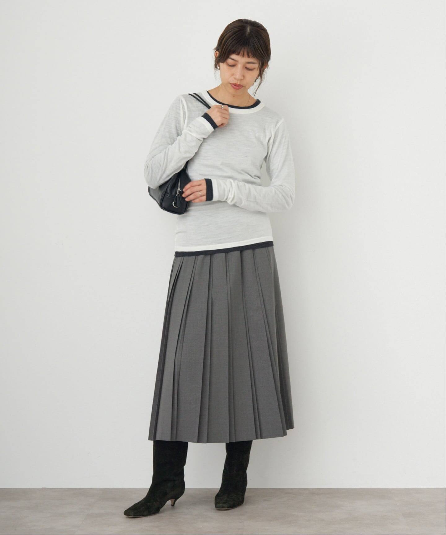 ストレッチプリーツスカート（ひざ丈スカート）｜IENA（イエナ）の通販