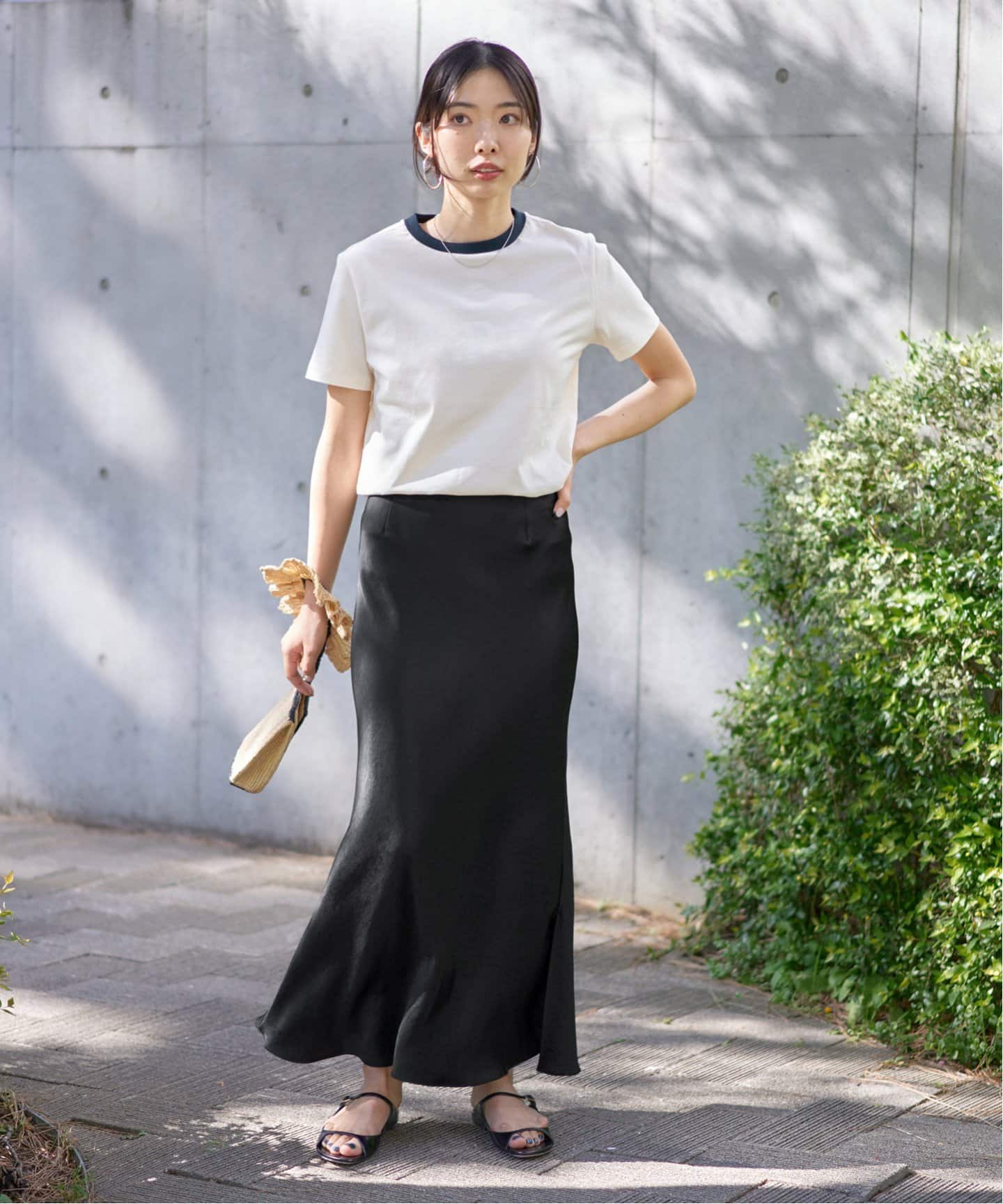 追加11》ダブルサテンスカート（ロング・マキシ丈スカート）｜IENA