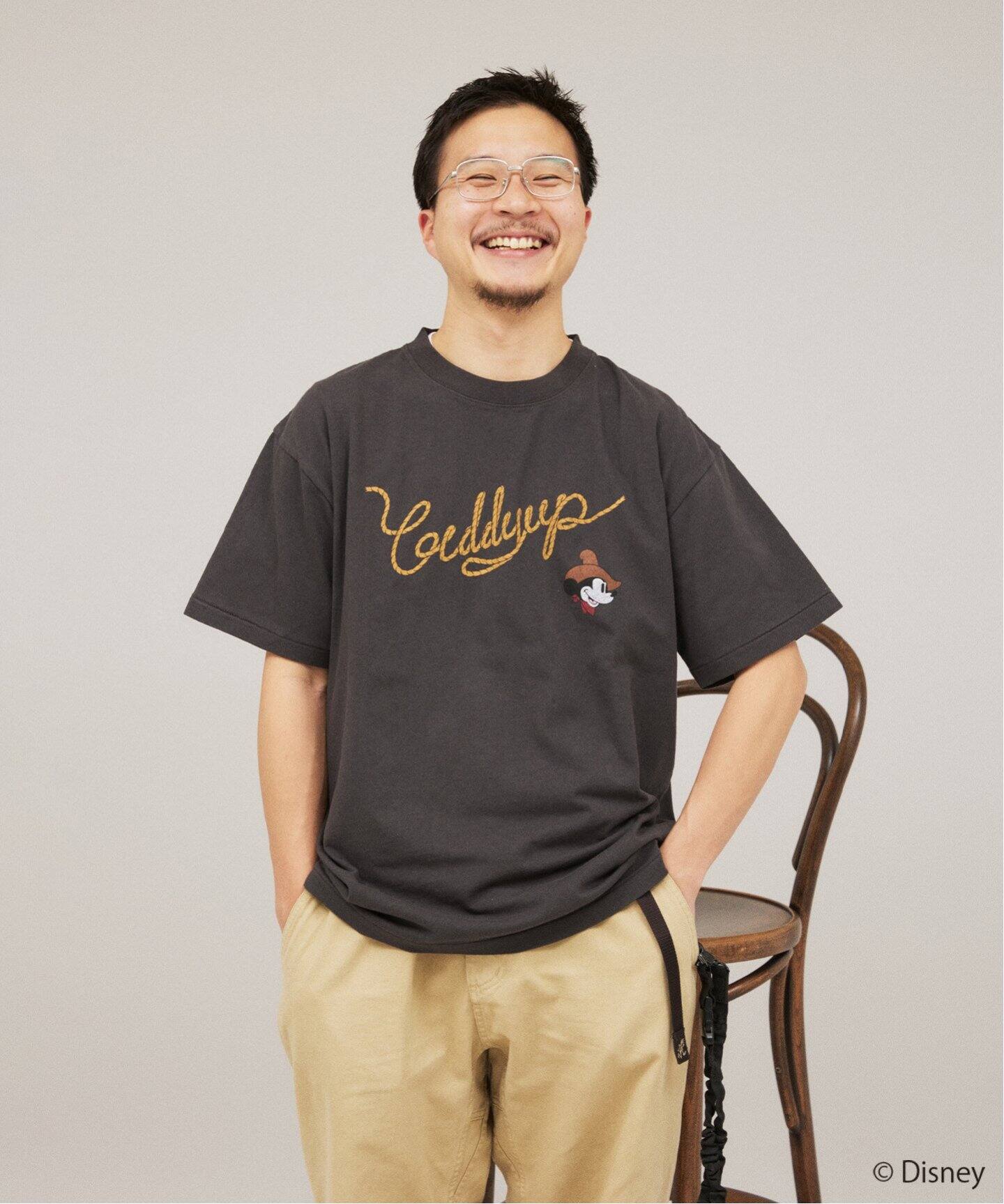 MICKEY MOUSE / ミッキー マウス 別注ウェスタンプリント Tシャツ（T