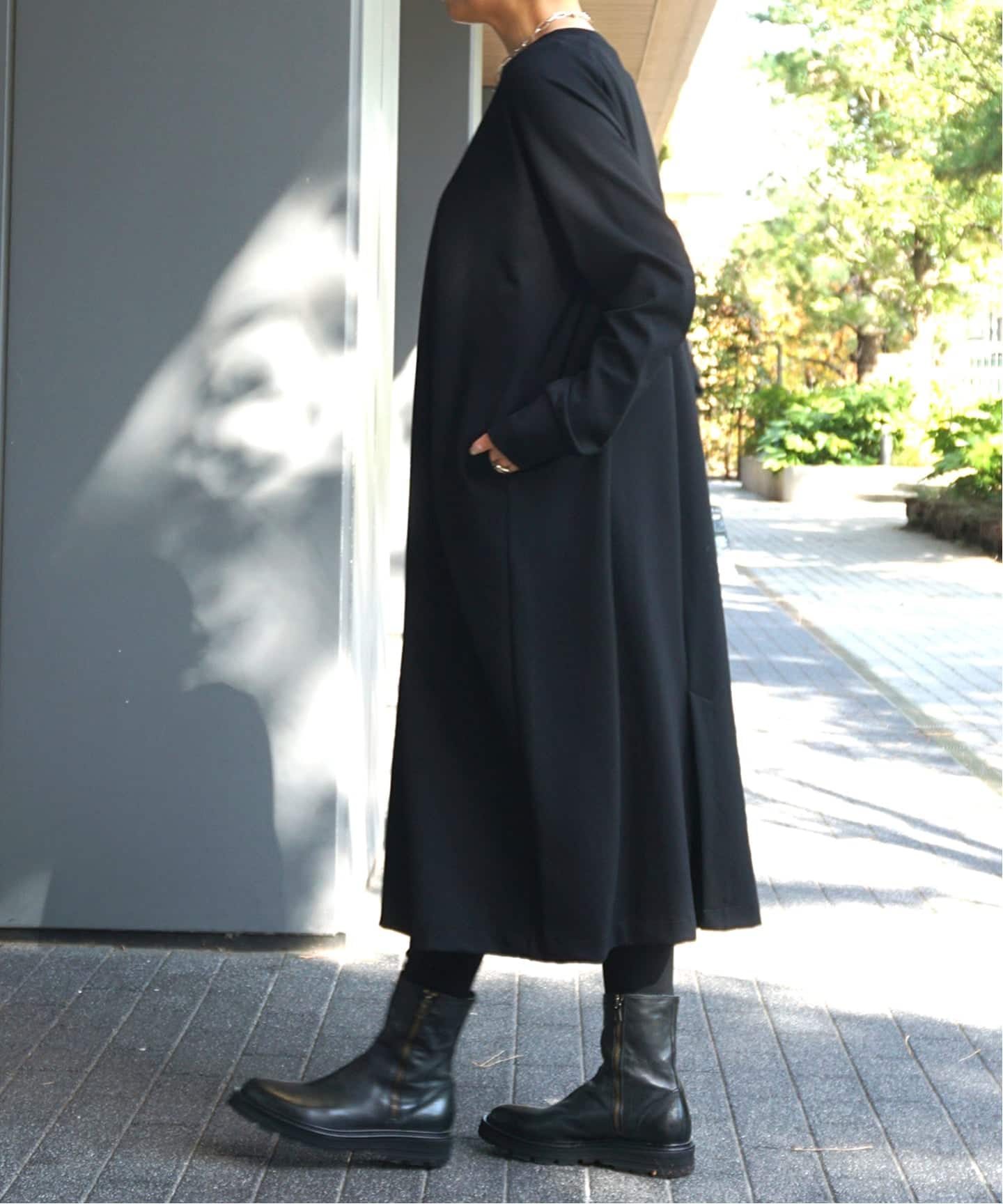 追加》ポンチ クルーネックワンピース（ワンピース）｜journal