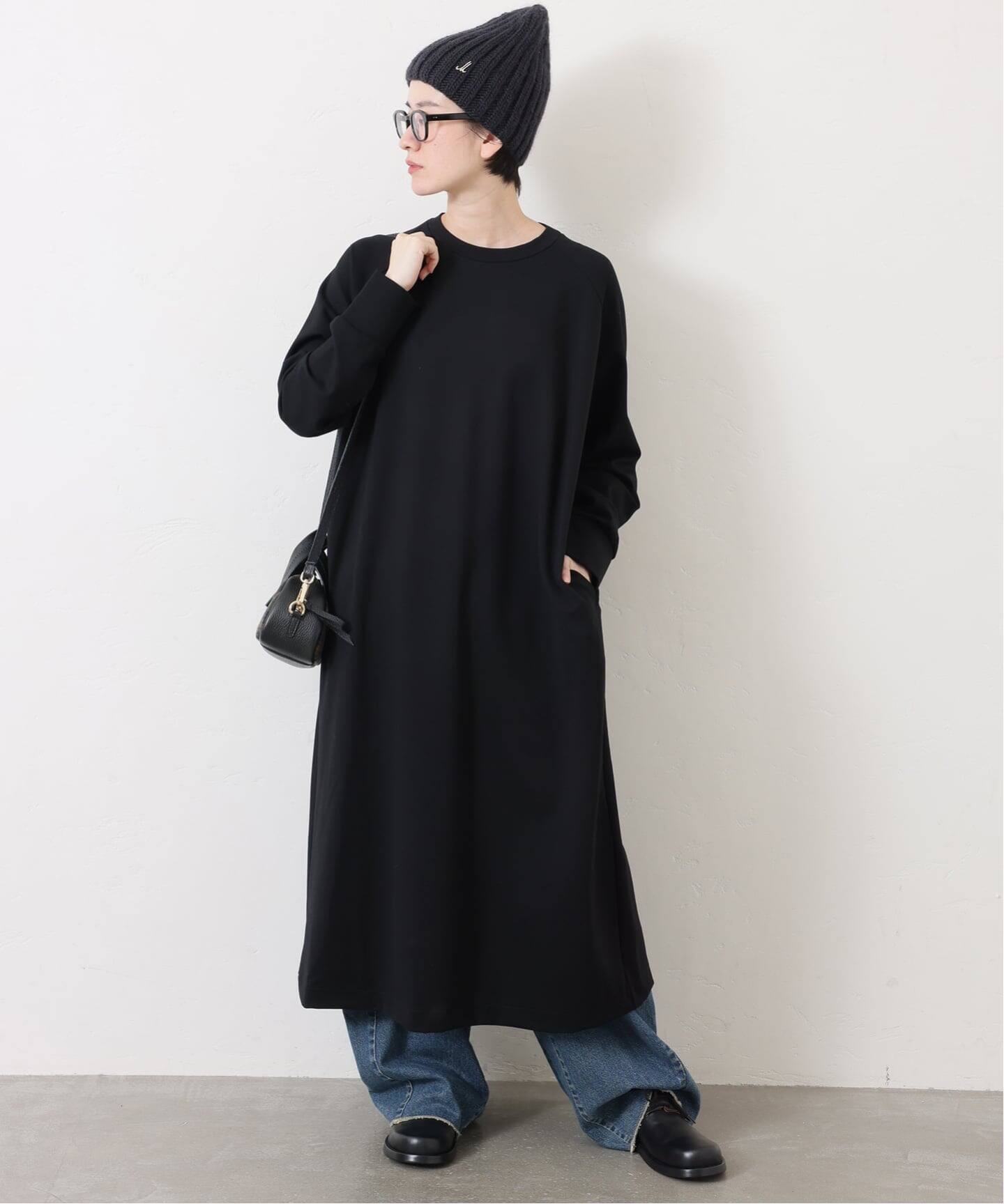 追加》ポンチ クルーネックワンピース（ワンピース）｜journal