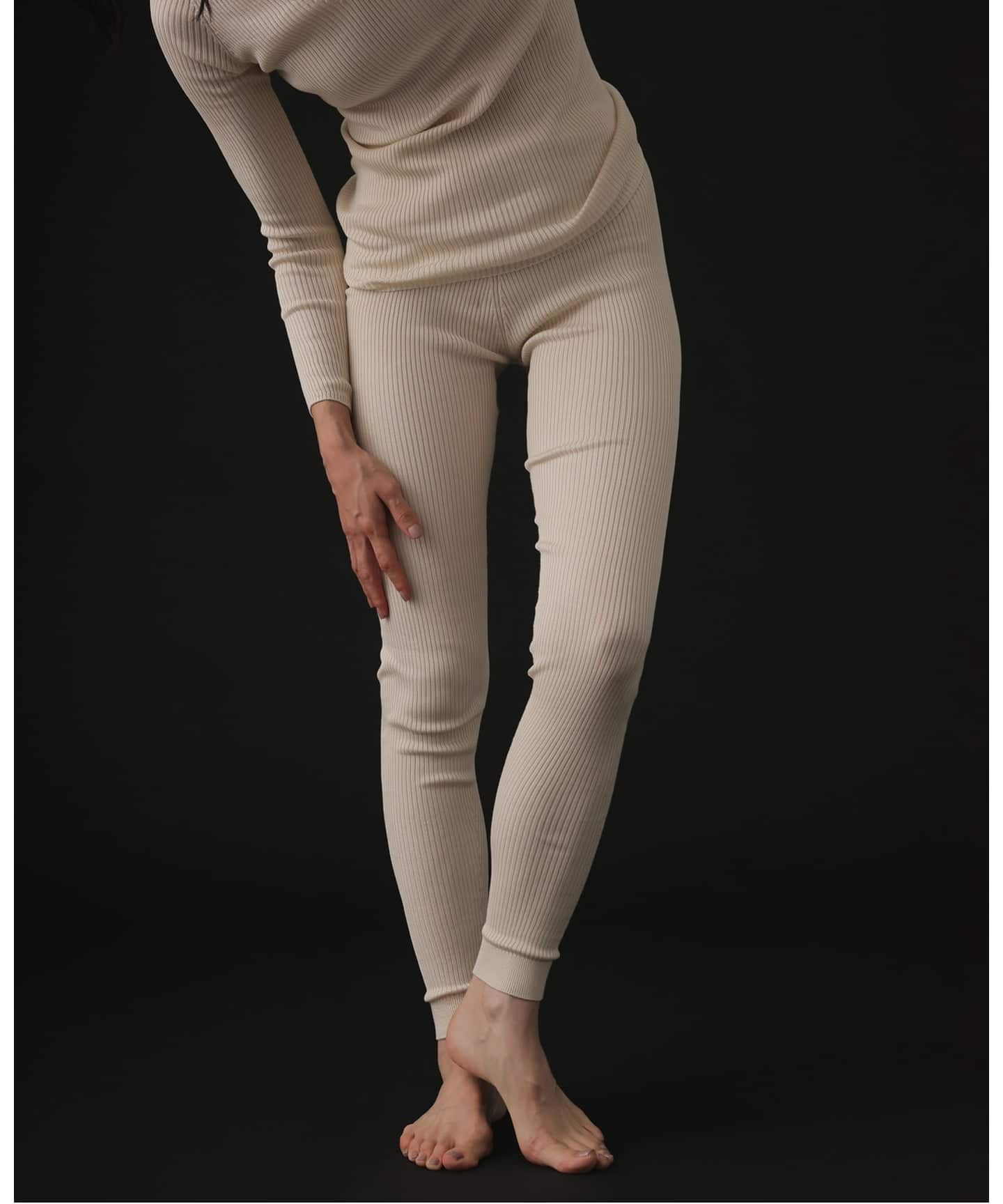 シルク混リブレギンス（レギンス・スパッツ）｜EMILY WEEK（エミリー