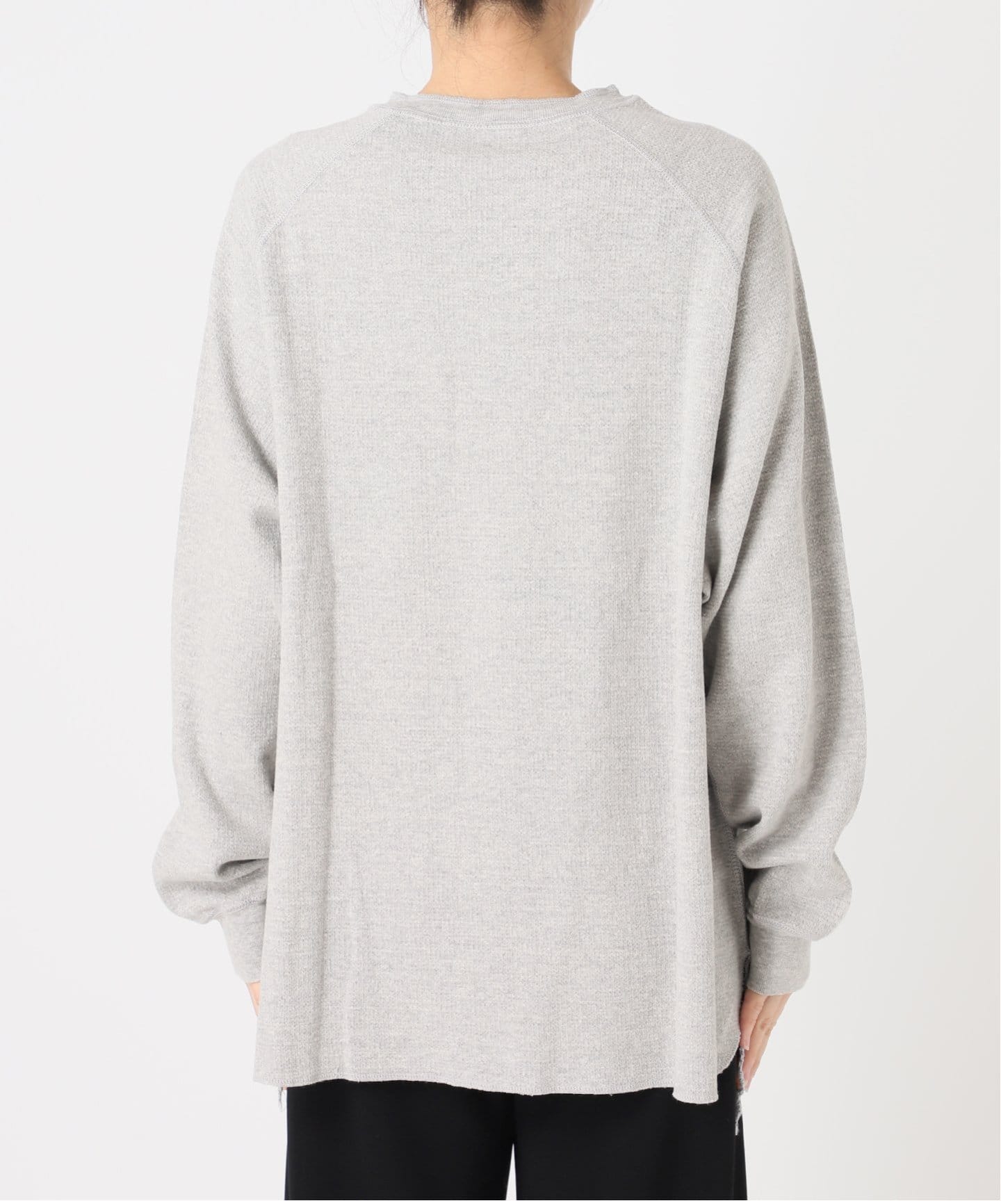 REMI RELIEF/レミ レリーフ】 W TUCK HENLEY NECK LONGSLEEVE TEE（T