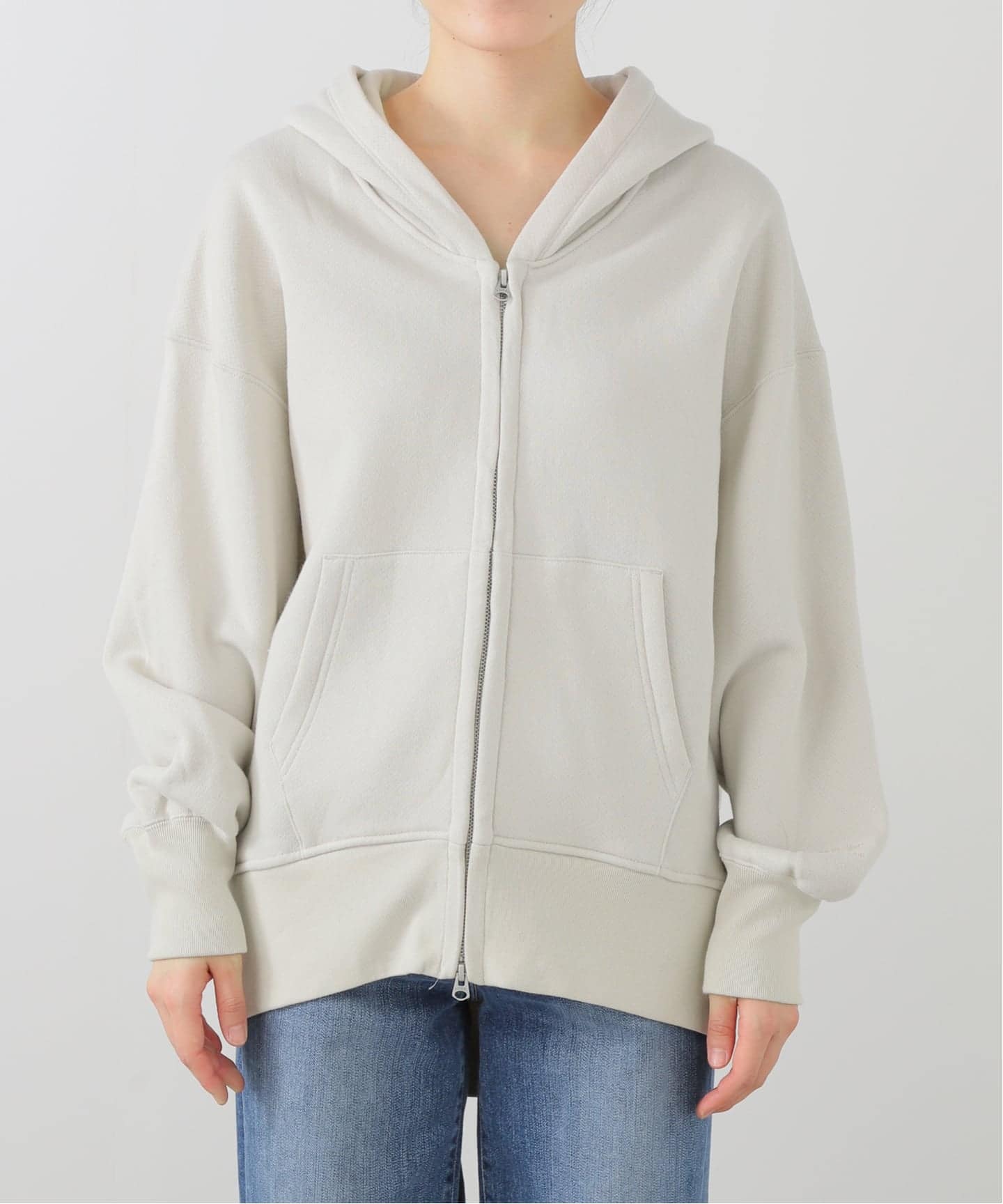AMERICANA/アメリカーナ】 WIDE FULLZIP HOODIE（パーカー）｜L
