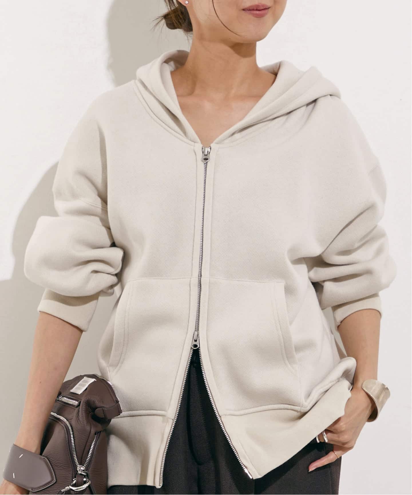 AMERICANA/アメリカーナ】 WIDE FULLZIP HOODIE（パーカー）｜L