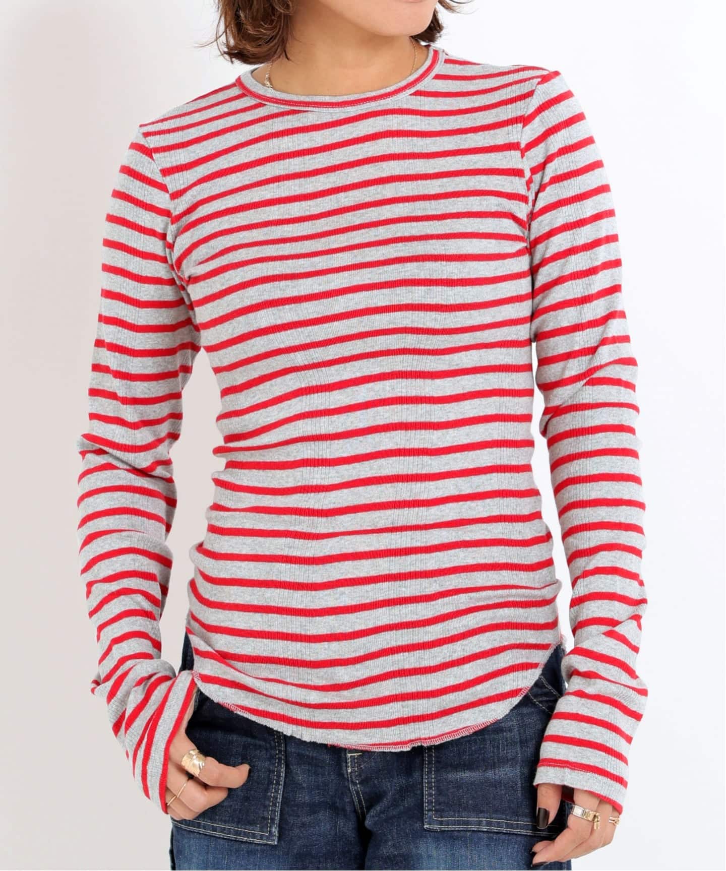 GOOD GRIEF!/グッド グリーフ】 Border Long Sleeve Tee（Tシャツ