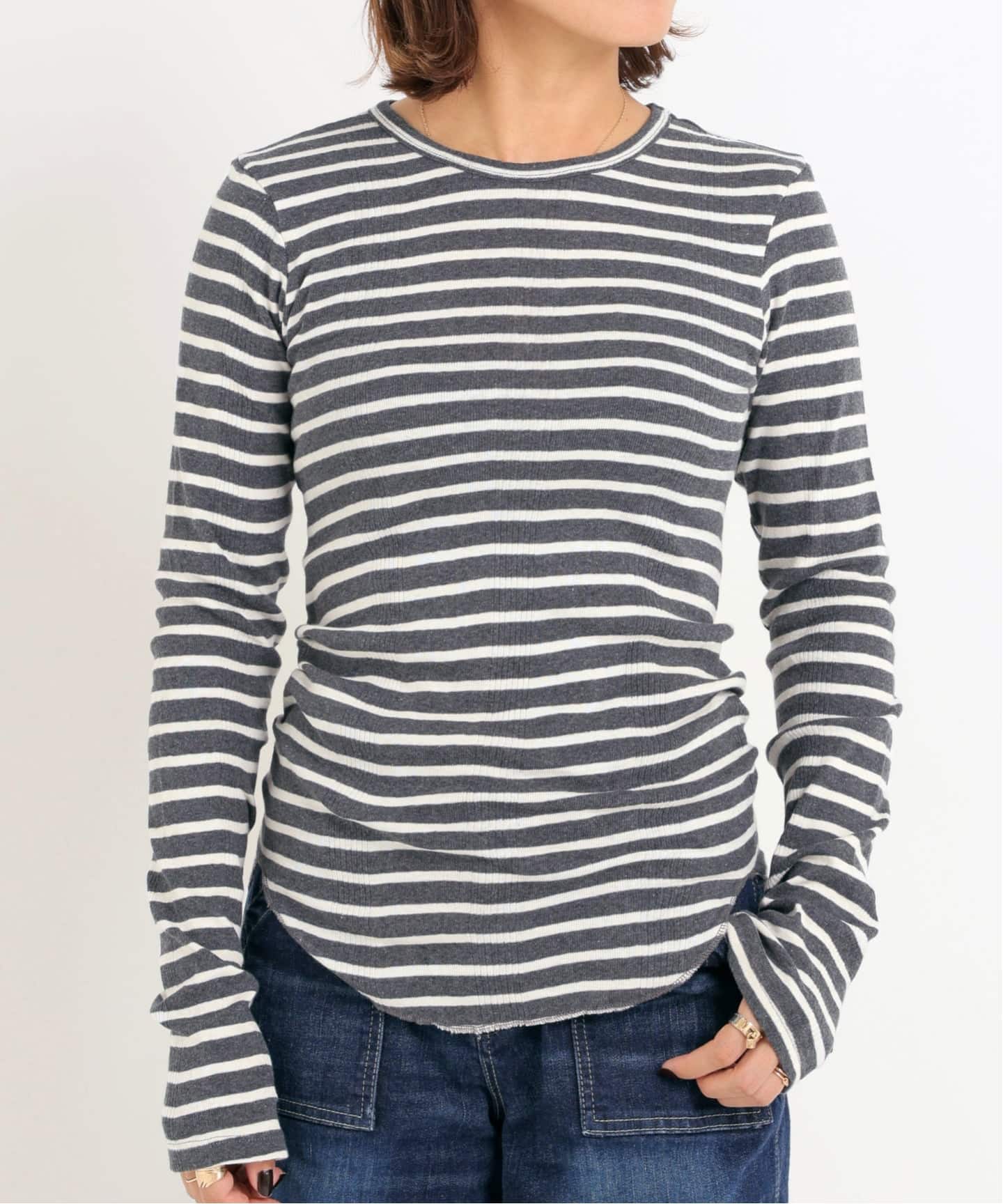 GOOD GRIEF!/グッド グリーフ】 Border Long Sleeve Tee（Tシャツ