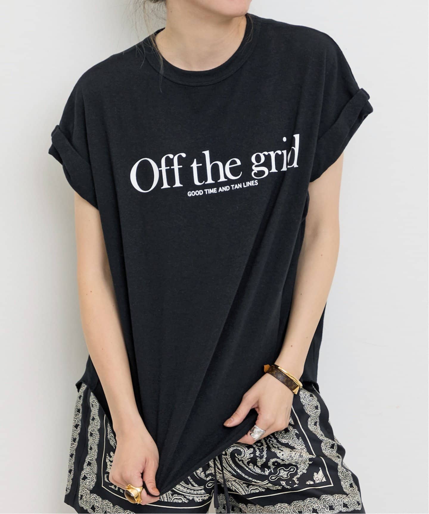 AMERICANA/アメリカーナ】 Off the grid T-shirt（Tシャツ／カットソー