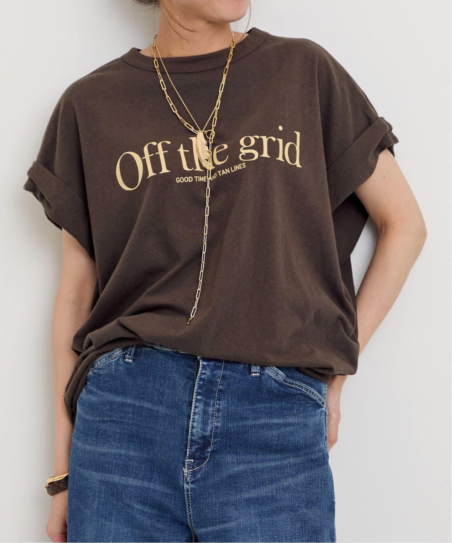 AMERICANA/アメリカーナ】 Off the grid T-shirt（Tシャツ／カットソー