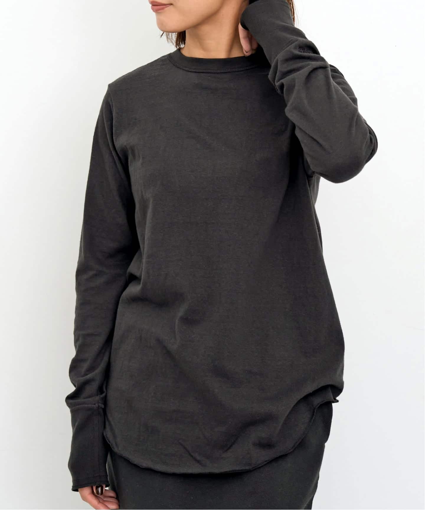 AMERICANA/アメリカーナ】 CREWNECK LONG SLEEVE TEE（Tシャツ